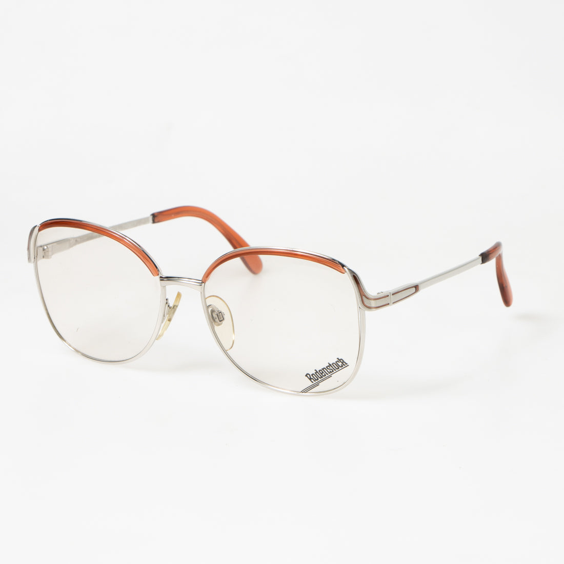 ローデンストック RODENSTOCK メガネ 眼鏡 アイウェア レディース メンズ,シルバー/オレンジ