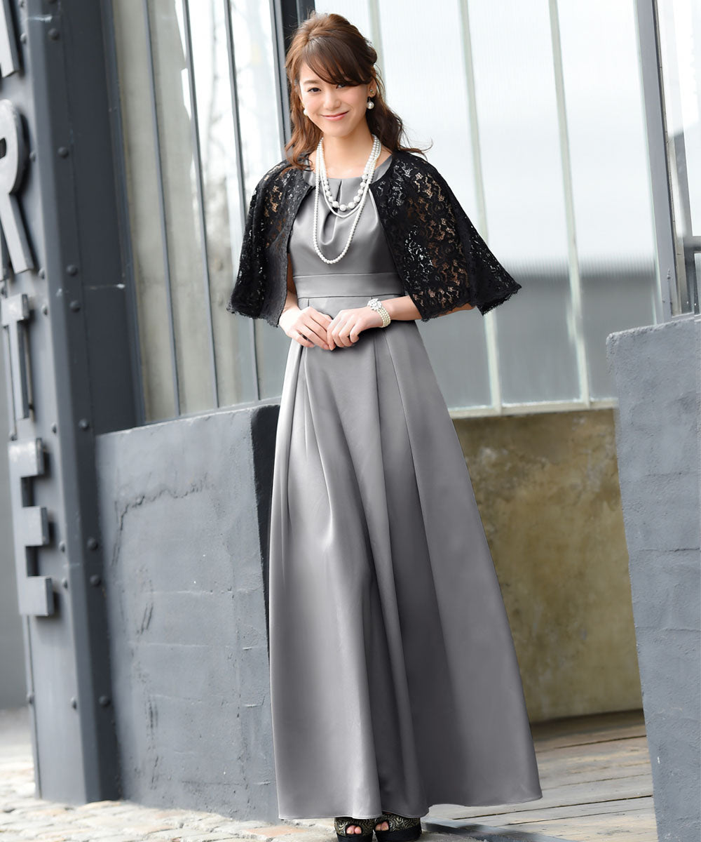 ルイルエブティック RUIRUE BOUTIQUE フラワーレースケープボレロ「BR419」 （ブラック） ブラック