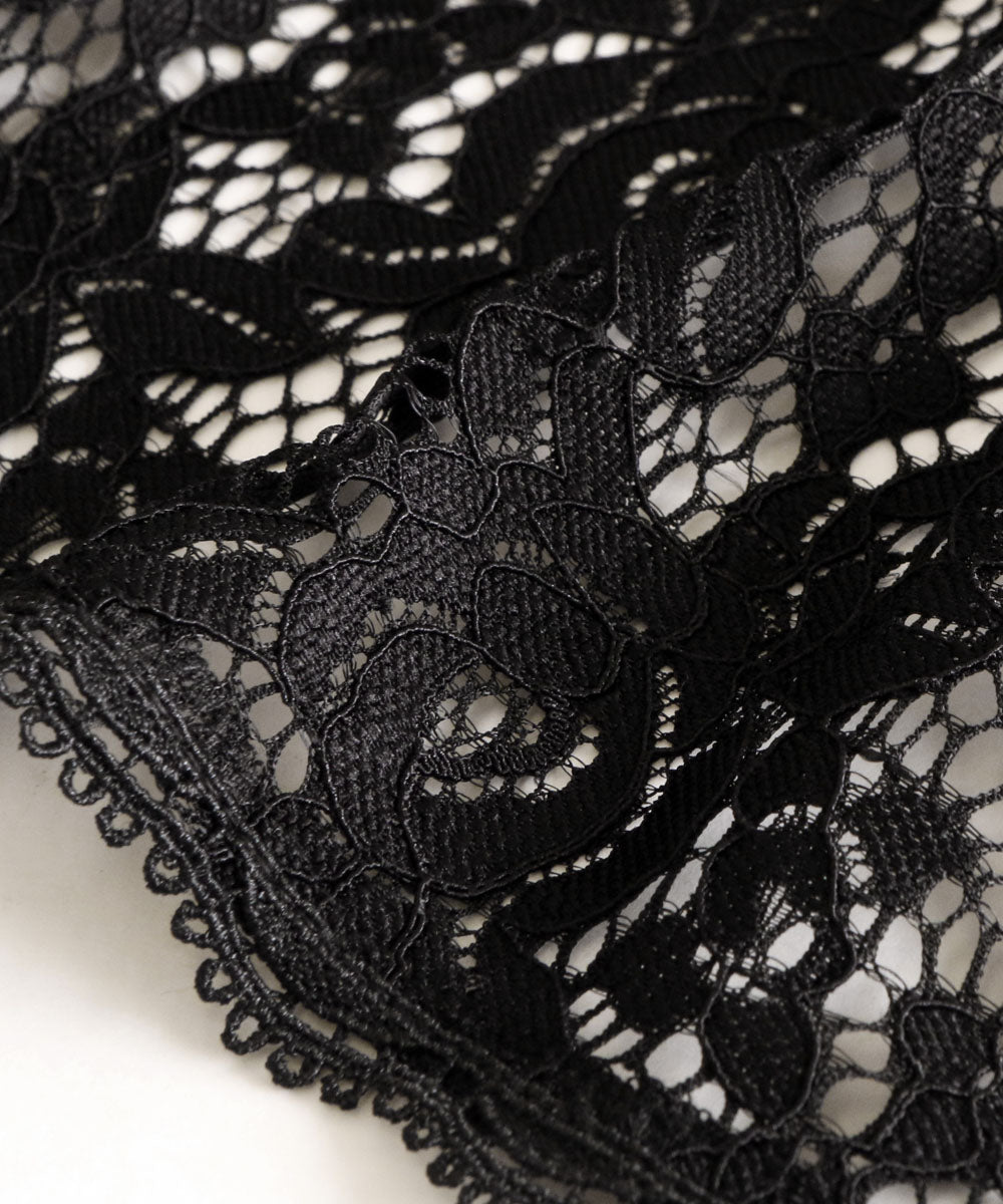 ルイルエブティック RUIRUE BOUTIQUE フラワーレースケープボレロ「BR419」 （ブラック） ブラック