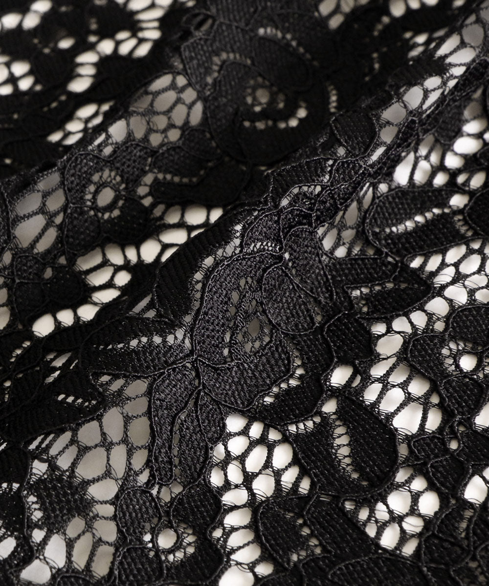 ルイルエブティック RUIRUE BOUTIQUE フラワーレースケープボレロ「BR419」 （ブラック） ブラック