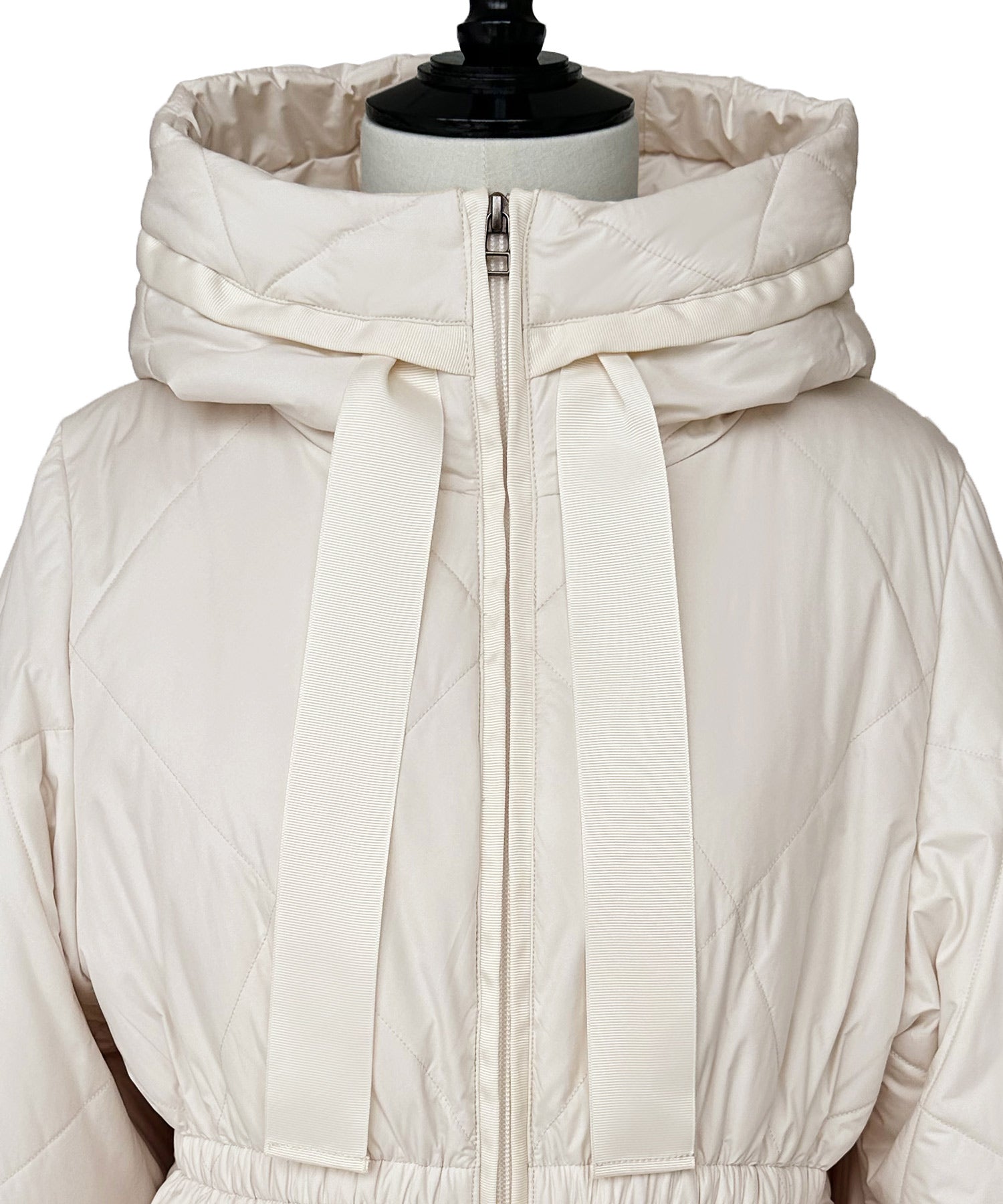 ルイルエブティック RUIRUE BOUTIQUE ダブルバックペプラム中綿キルティング （ブラック） ブラック