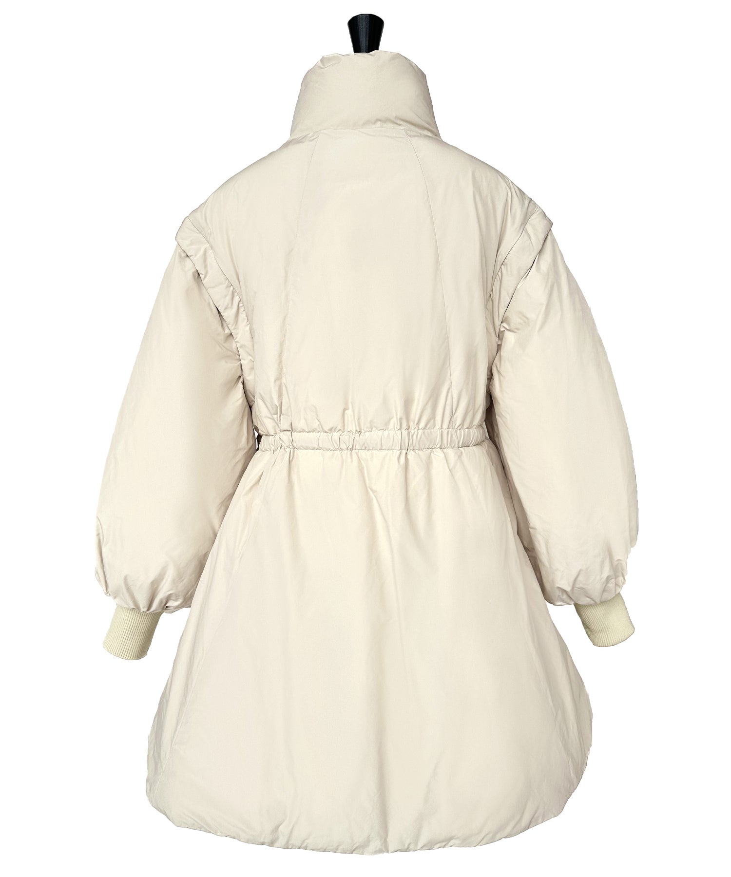 ルイルエブティック RUIRUE BOUTIQUE メモリータフタ 2wayステッチレス中綿コート/ベスト （エクリュ） エクリュ