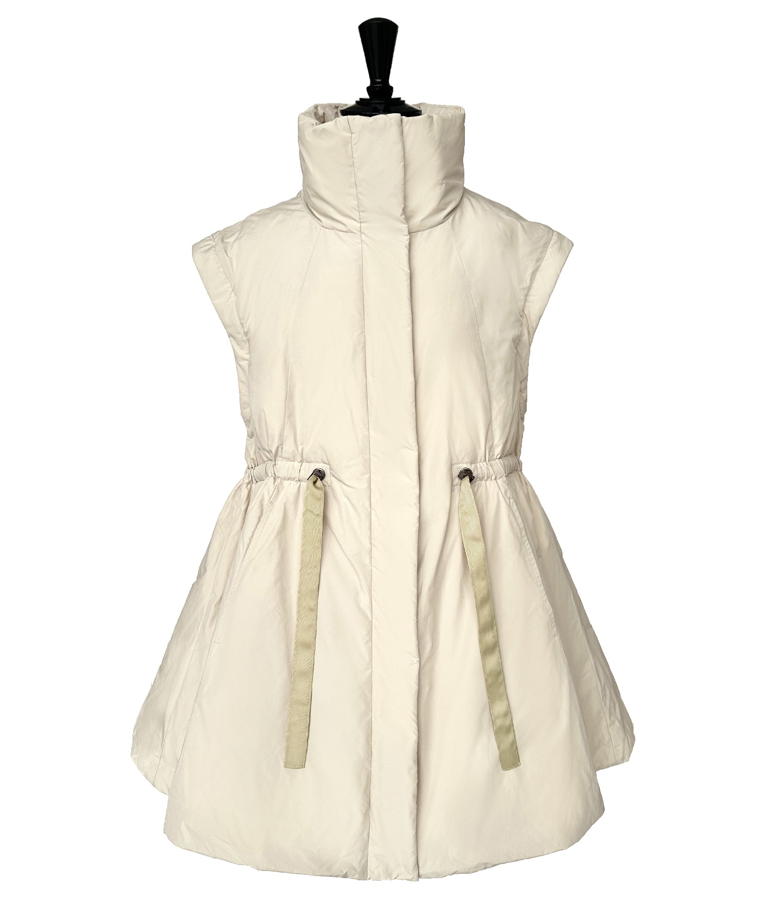 ルイルエブティック RUIRUE BOUTIQUE メモリータフタ 2wayステッチレス中綿コート/ベスト （エクリュ） エクリュ