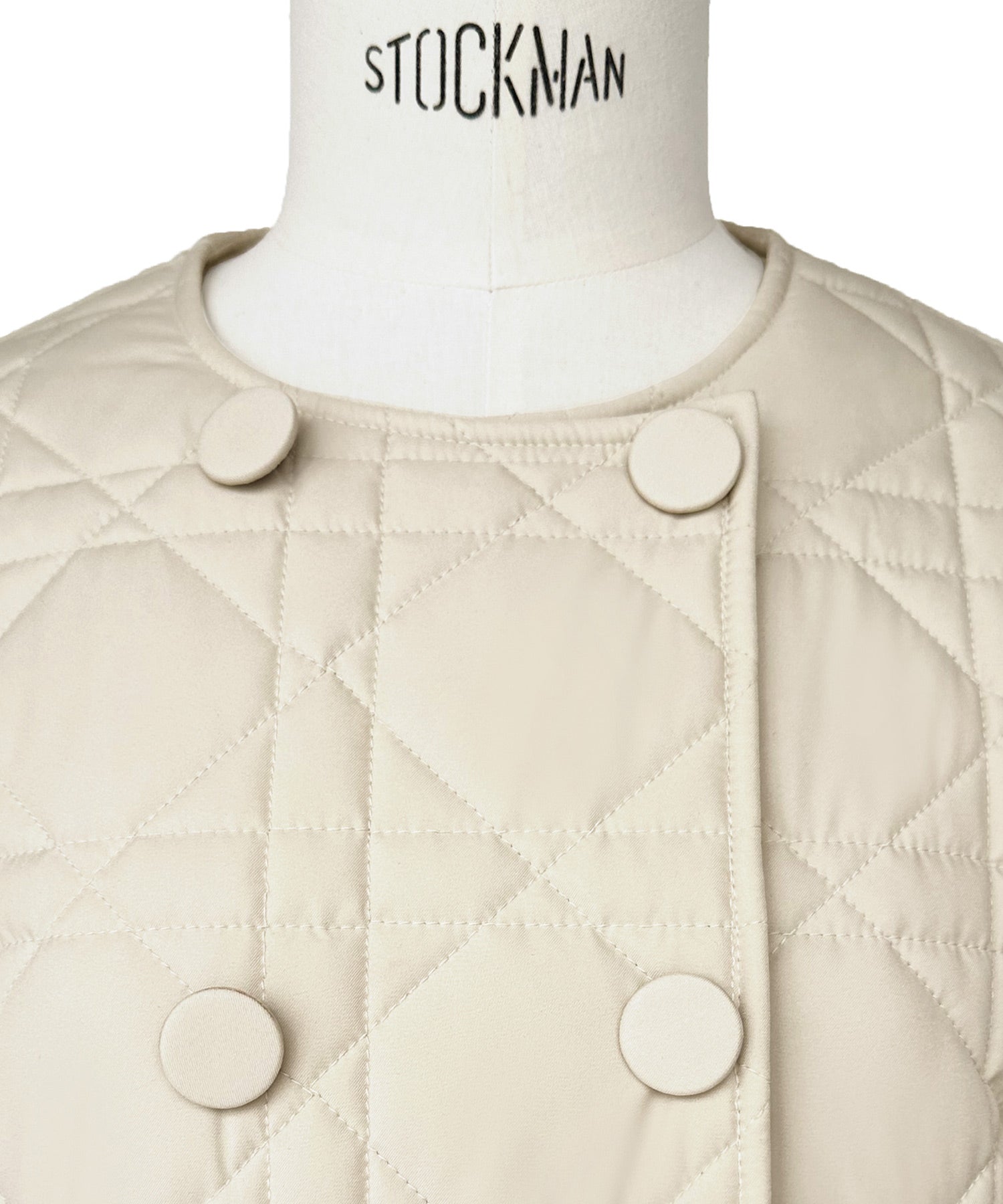 ルイルエブティック RUIRUE BOUTIQUE ミックスステッチ・ボリュームペプラム中綿コート （ブラック） ブラック