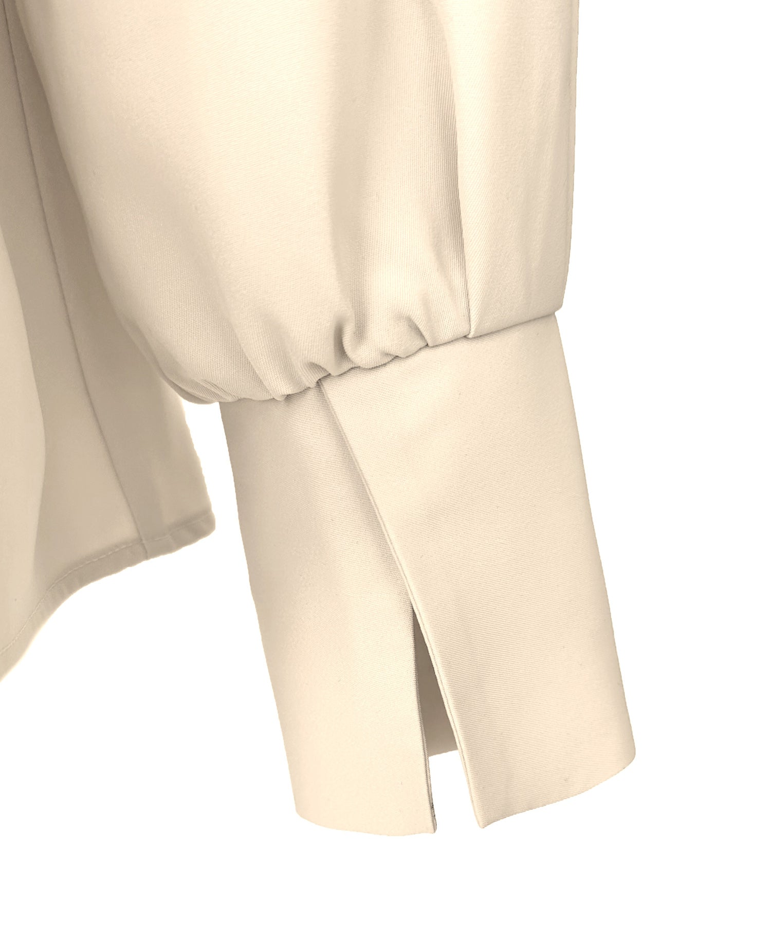 ルイルエブティック RUIRUE BOUTIQUE 洗える ｜ サイド ボウタイブラウス ｜ レディース 体型カバー 長袖 オフィスカジュアル きれいめ 上品 無地 トップス シャツ ブラウス （ライトベージュ） ライトベージュ