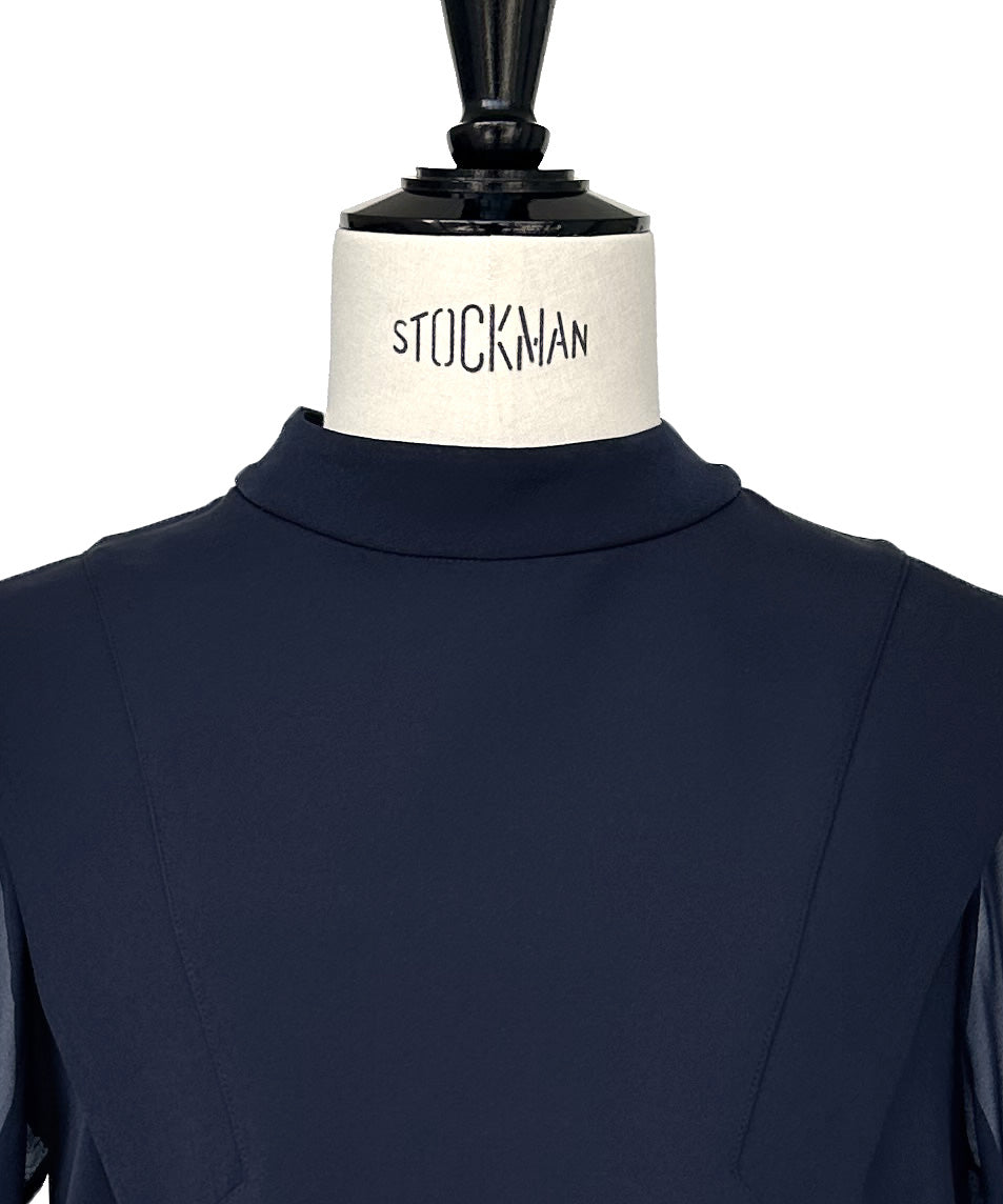 RUIRUE BOUTIQUE 婚禮禮服 結婚典禮 ｜ 彈性 ｜ 褶皺裙擺 薄紗袖 上衣 ＆ 褲子 套裝 ｜ 畢業典禮 儀式 办公休閒 美腿 媽媽套裝