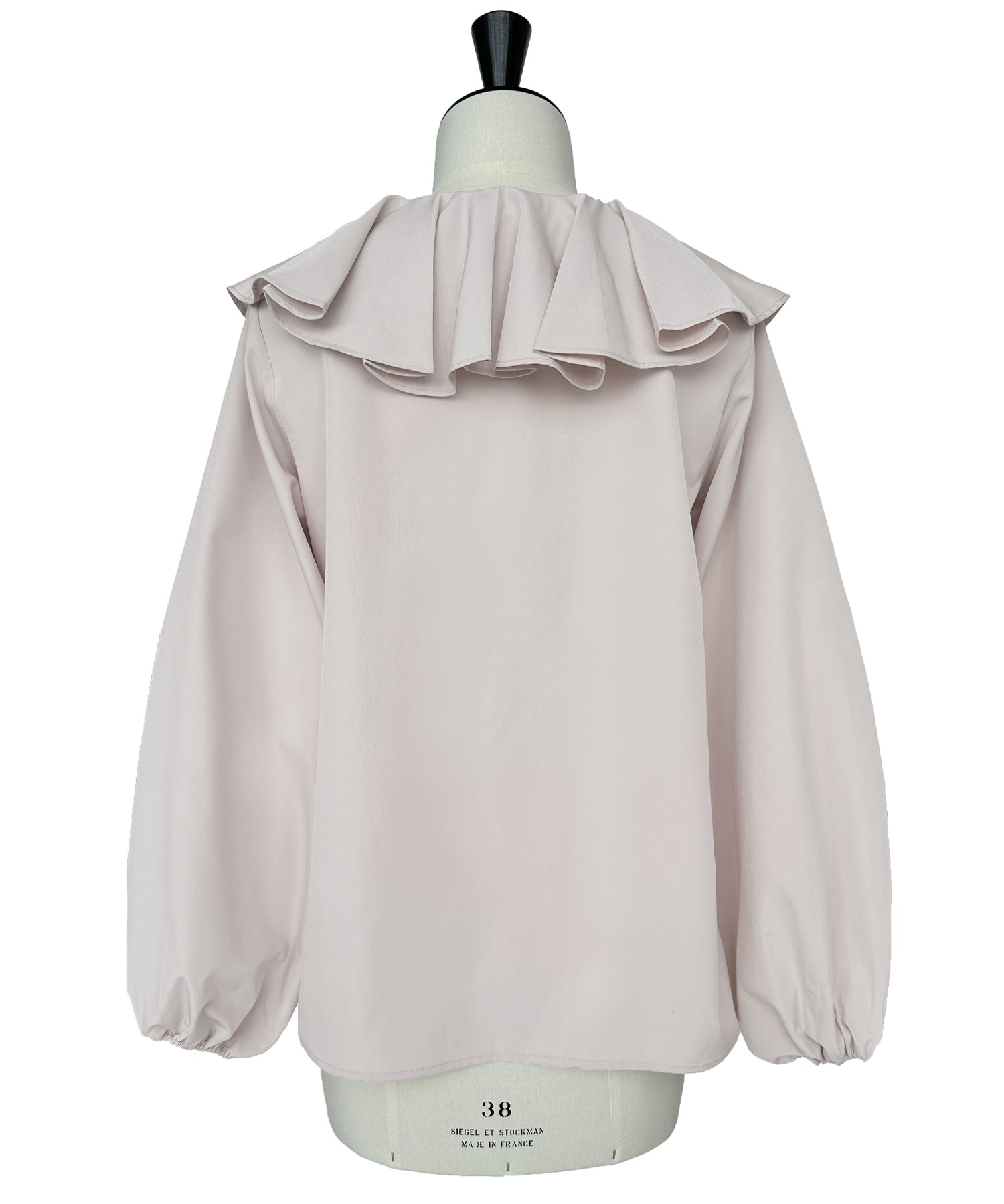 ルイルエブティック RUIRUE BOUTIQUE 洗える ｜ ラッフルフリルカラーブラウス ｜ レディース 体型カバー 長袖 オフィスカジュアル きれいめ 上品 無地 華やか トップス Vネック シャツ （ブラック） ブラック