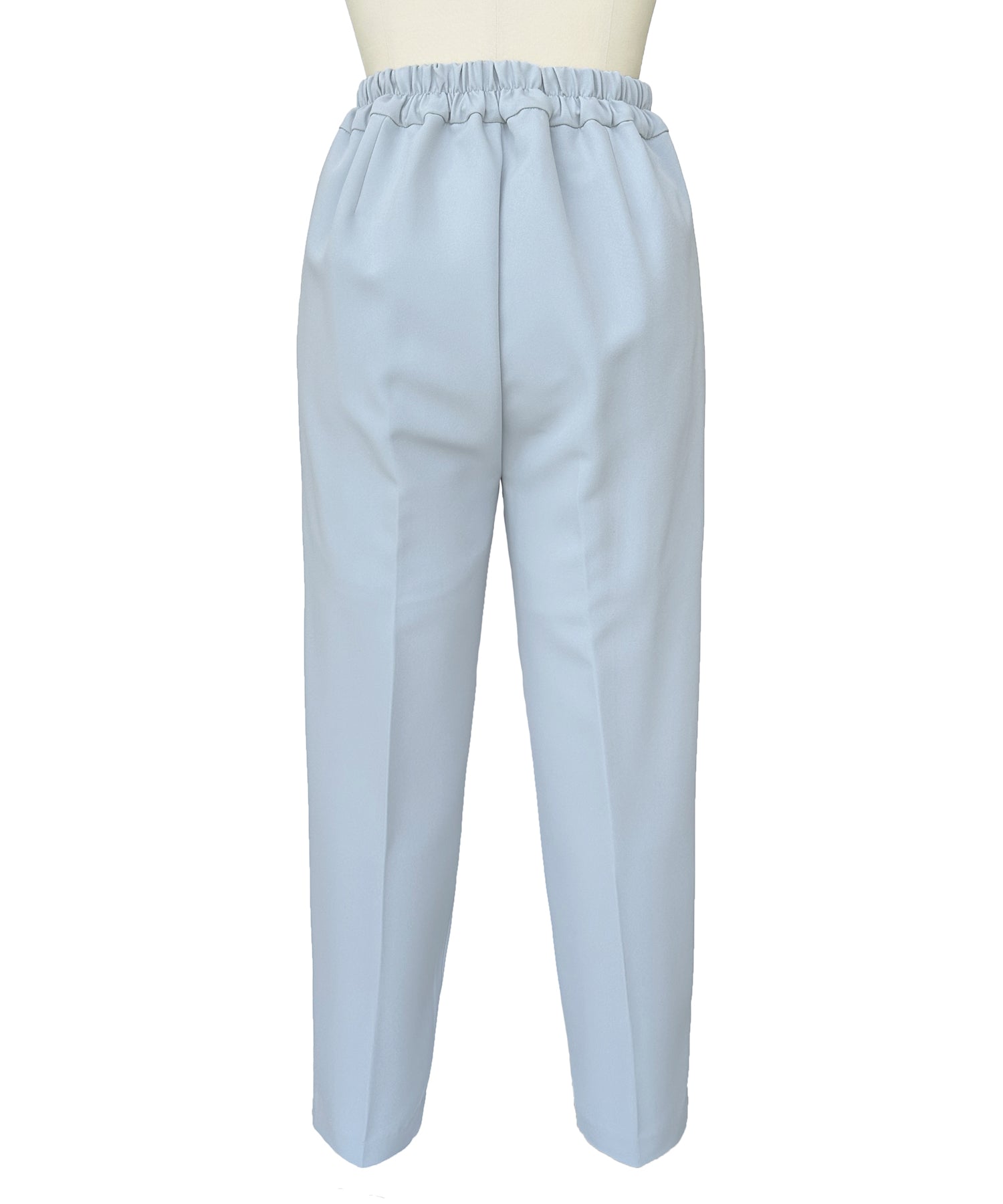 ルイルエブティック RUIRUE BOUTIQUE ストレッチ ｜ Vネック バックリボン ジレ ＆ テーパードパンツ セット ｜ 入学式 卒業式 セレモニー フォーマル オフィスカジュアル 美脚 セットアップ ママスーツ （ペールブルー） ペールブルー