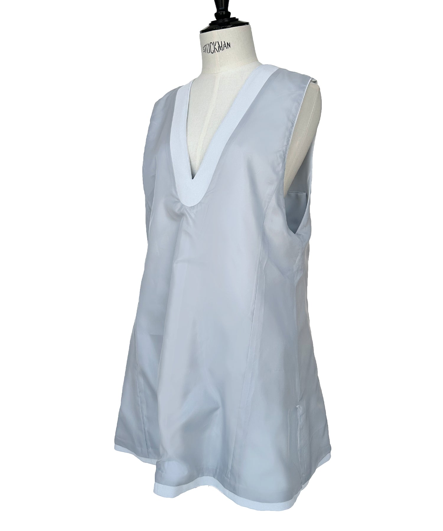 ルイルエブティック RUIRUE BOUTIQUE ストレッチ ｜ Vネック バックリボン ジレ ＆ テーパードパンツ セット ｜ 入学式 卒業式 セレモニー フォーマル オフィスカジュアル 美脚 セットアップ ママスーツ （ペールブルー） ペールブルー