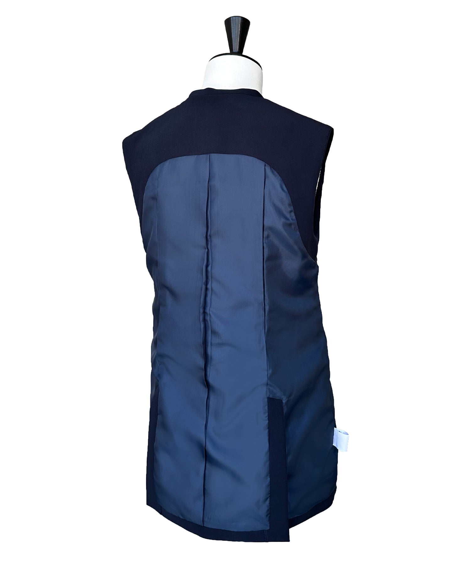 ルイルエブティック RUIRUE BOUTIQUE ストレッチ ｜ テーラード バックフリル ジレ ＆ スリムパンツ スーツ ｜ 入学式 卒業式 セレモニー フォーマル オフィスカジュアル 美脚 セットアップ ママスーツ （ダークネイビー） ダークネイビー