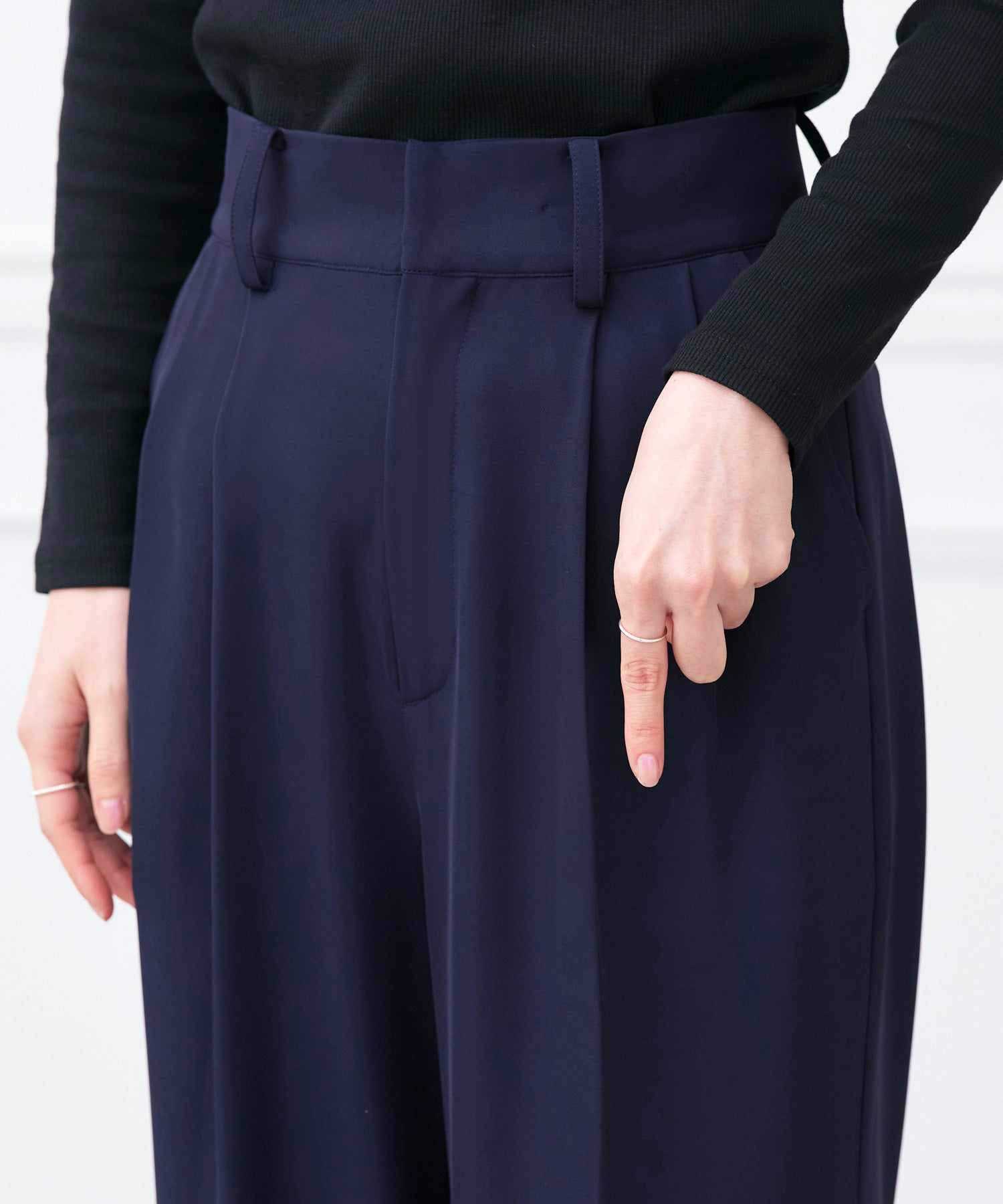 ルイルエブティック RUIRUE BOUTIQUE 洗える ストレッチ オケージョンドレス 結婚式 ｜ 選べるパンツ パール バルーントップス ＆ テーパードパンツ ｜ セレモニー 美脚 ママスーツ パンツドレス （テーパード/ブラック） テーパード/ブラック