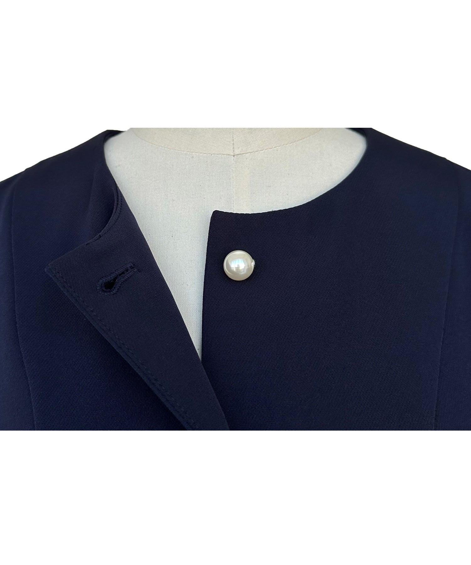 RUIRUE BOUTIQUE Pearl Button Gilet & Slim Straight Pants
