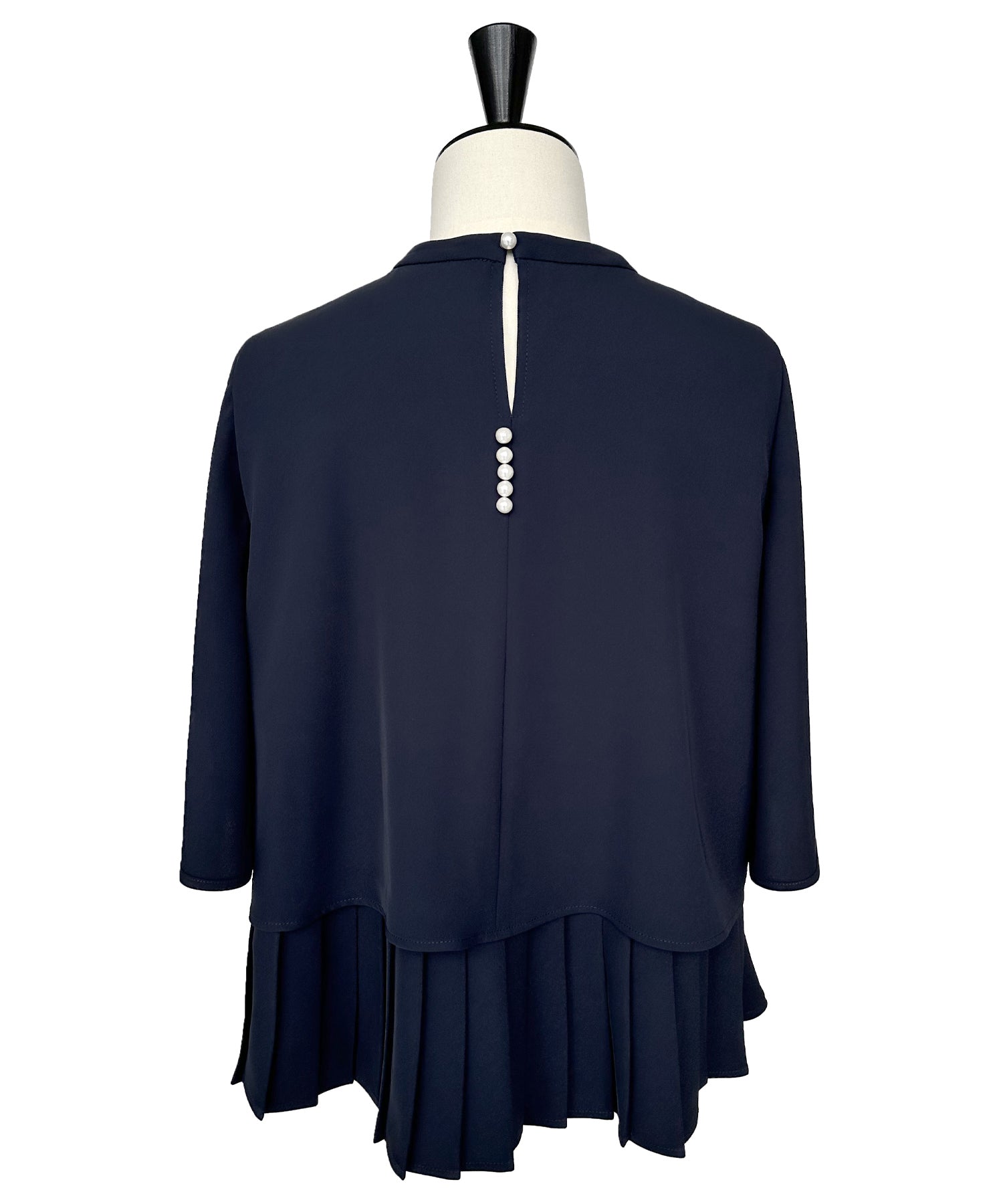 ルイルエブティック RUIRUE BOUTIQUE バックプリーツフレアスリーブトップス＆テーパードパンツセットアップ （ブラック） ブラック