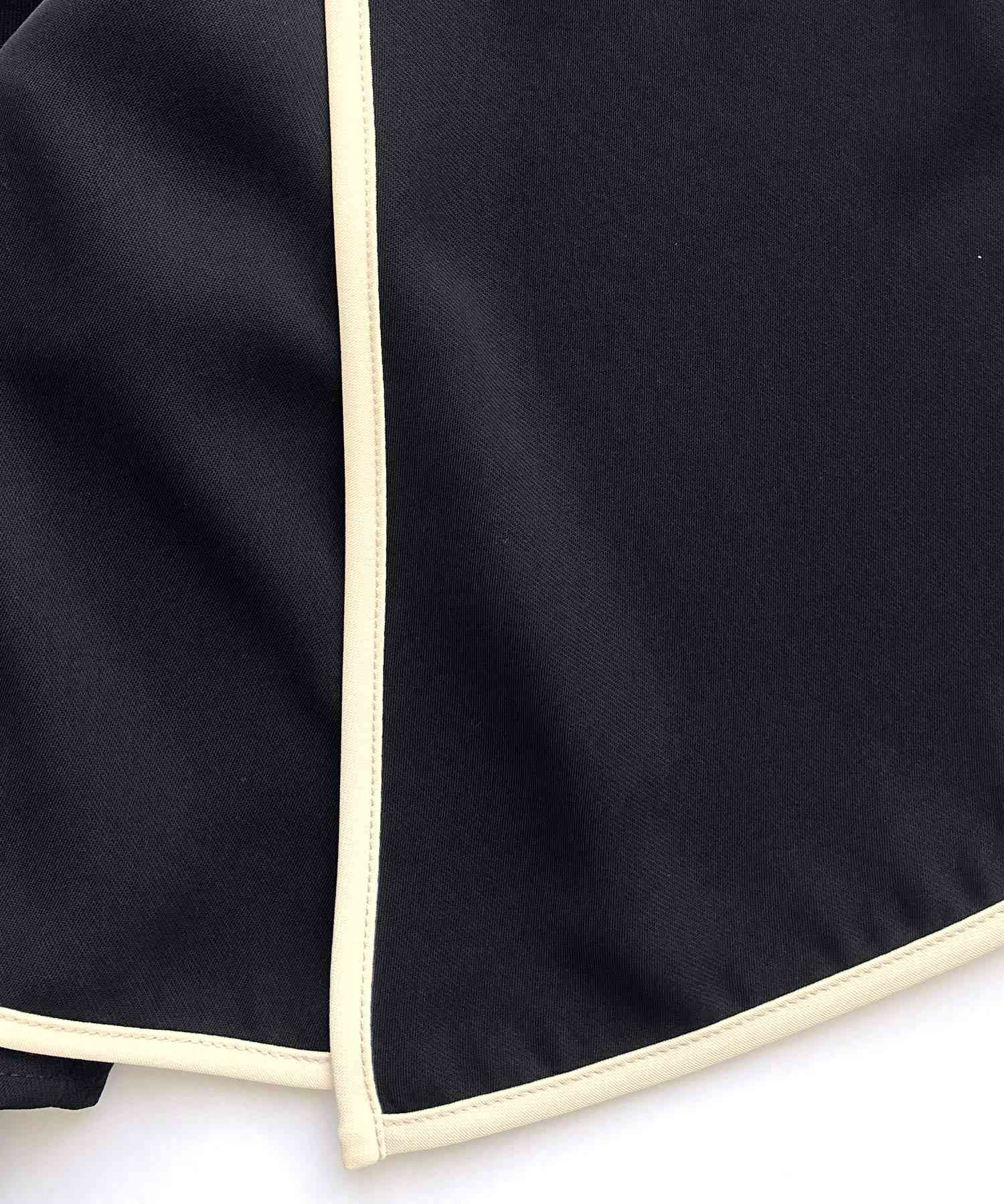 ルイルエブティック RUIRUE BOUTIQUE バックプリーツフレアスリーブトップス＆テーパードパンツセットアップ （ブラック） ブラック