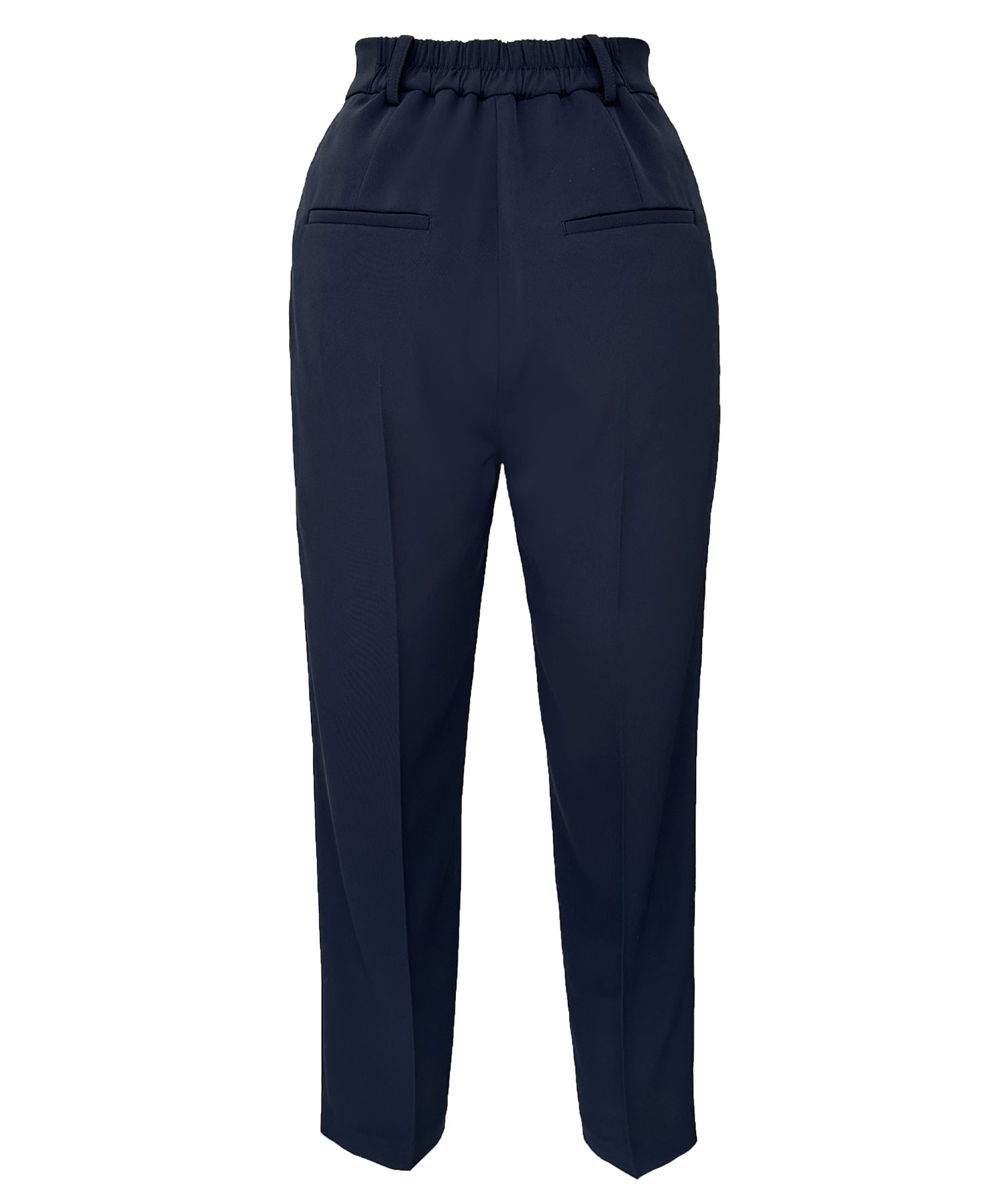 ルイルエブティック RUIRUE BOUTIQUE バックプリーツフレアスリーブトップス＆テーパードパンツセットアップ （ブラック） ブラック