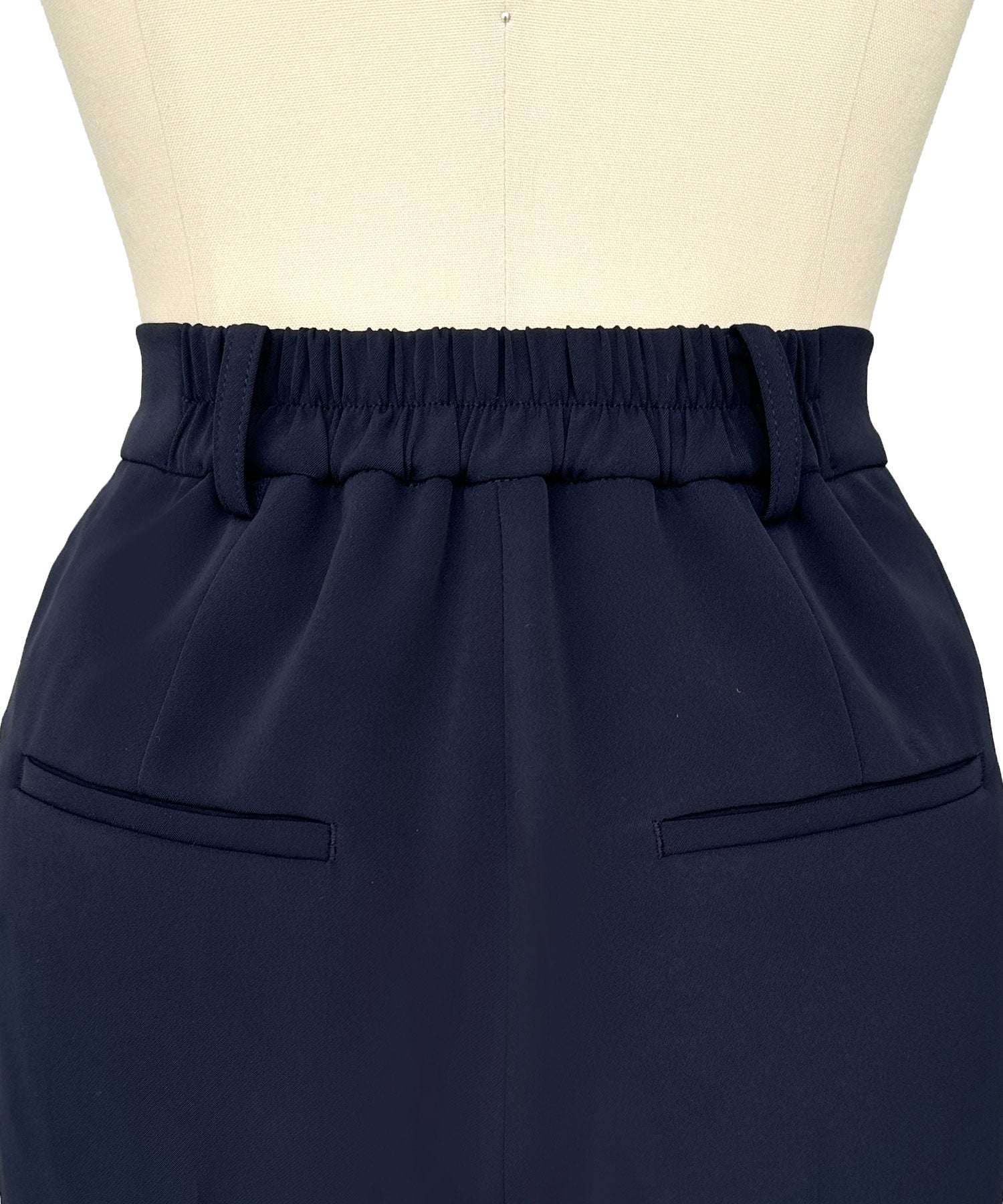 ルイルエブティック RUIRUE BOUTIQUE バックプリーツフレアスリーブトップス＆テーパードパンツセットアップ （ブラック） ブラック