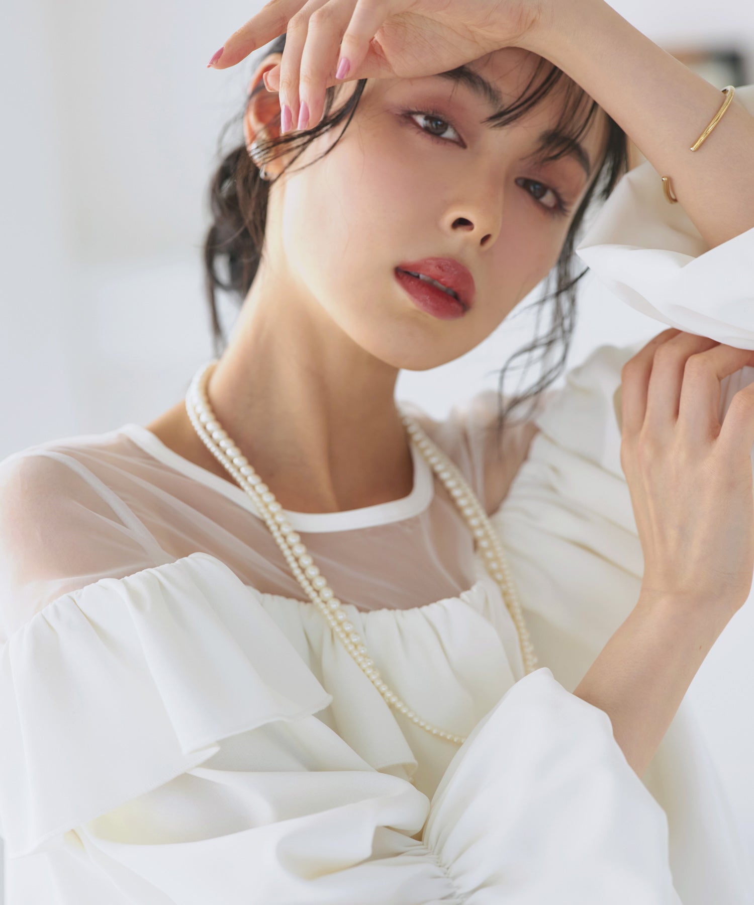 RUIRUE BOUTIQUE RUIRUE BOUTIQUE 華麗套裝裙 透明氣球上衣/半寬褲