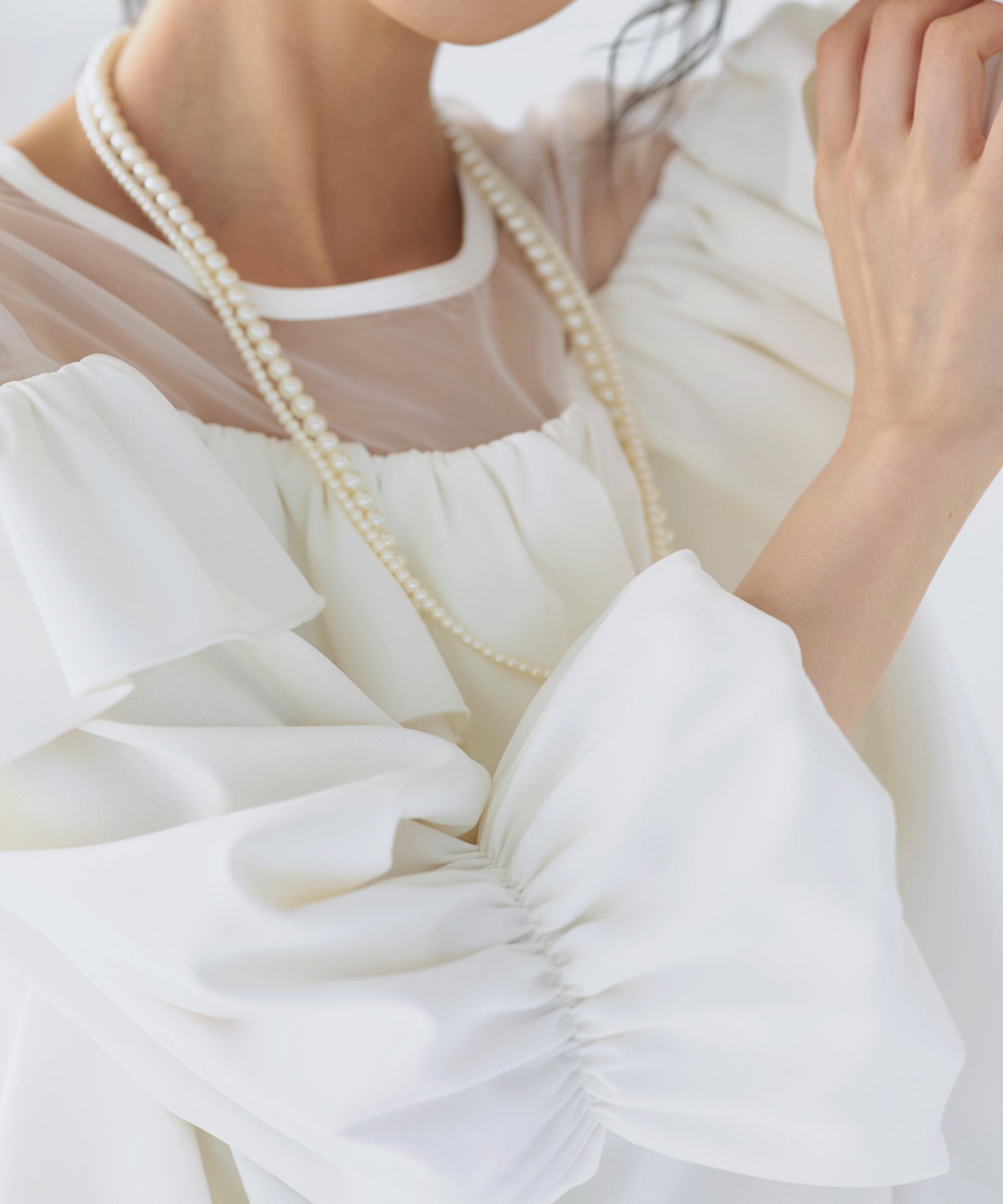 RUIRUE BOUTIQUE RUIRUE BOUTIQUE 華麗套裝裙 透明氣球上衣/半寬褲