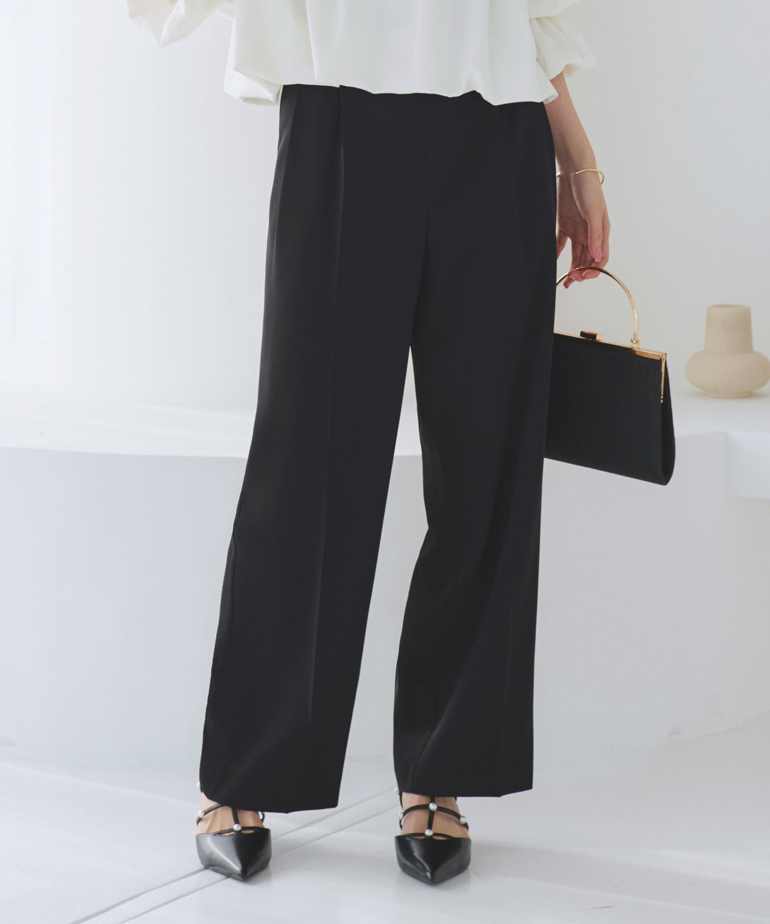 RUIRUE BOUTIQUE RUIRUE BOUTIQUE 華麗套裝裙 透明氣球上衣/半寬褲