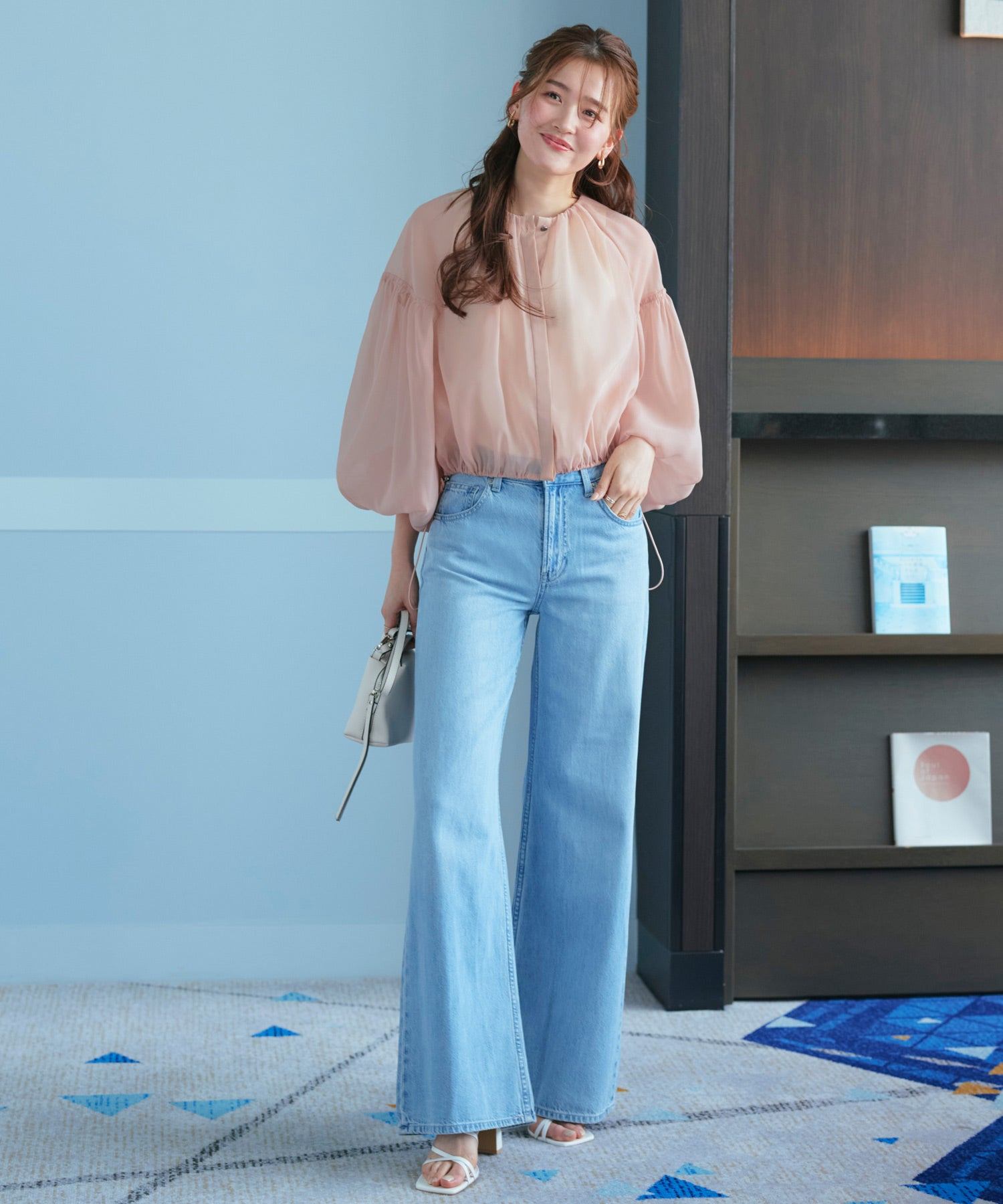 ルイルエブティック RUIRUE BOUTIQUE シアーボリュームブルゾン （ピンク） ピンク