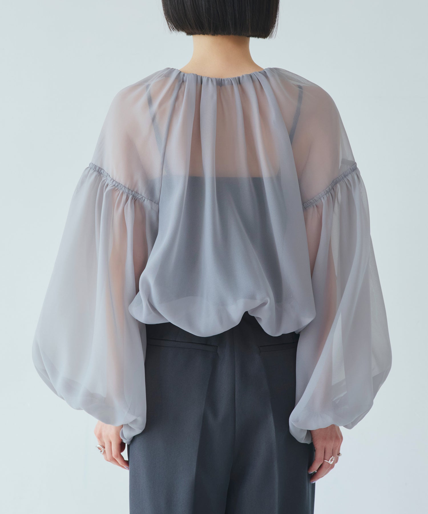 ルイルエブティック RUIRUE BOUTIQUE シアーボリュームブルゾン （ピンク） ピンク