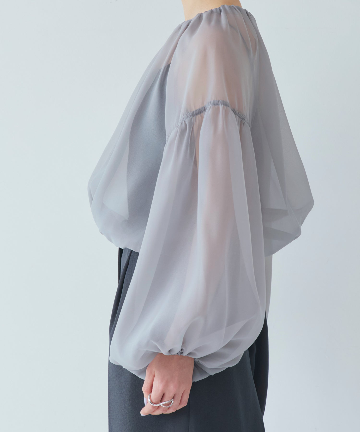 ルイルエブティック RUIRUE BOUTIQUE シアーボリュームブルゾン （ピンク） ピンク