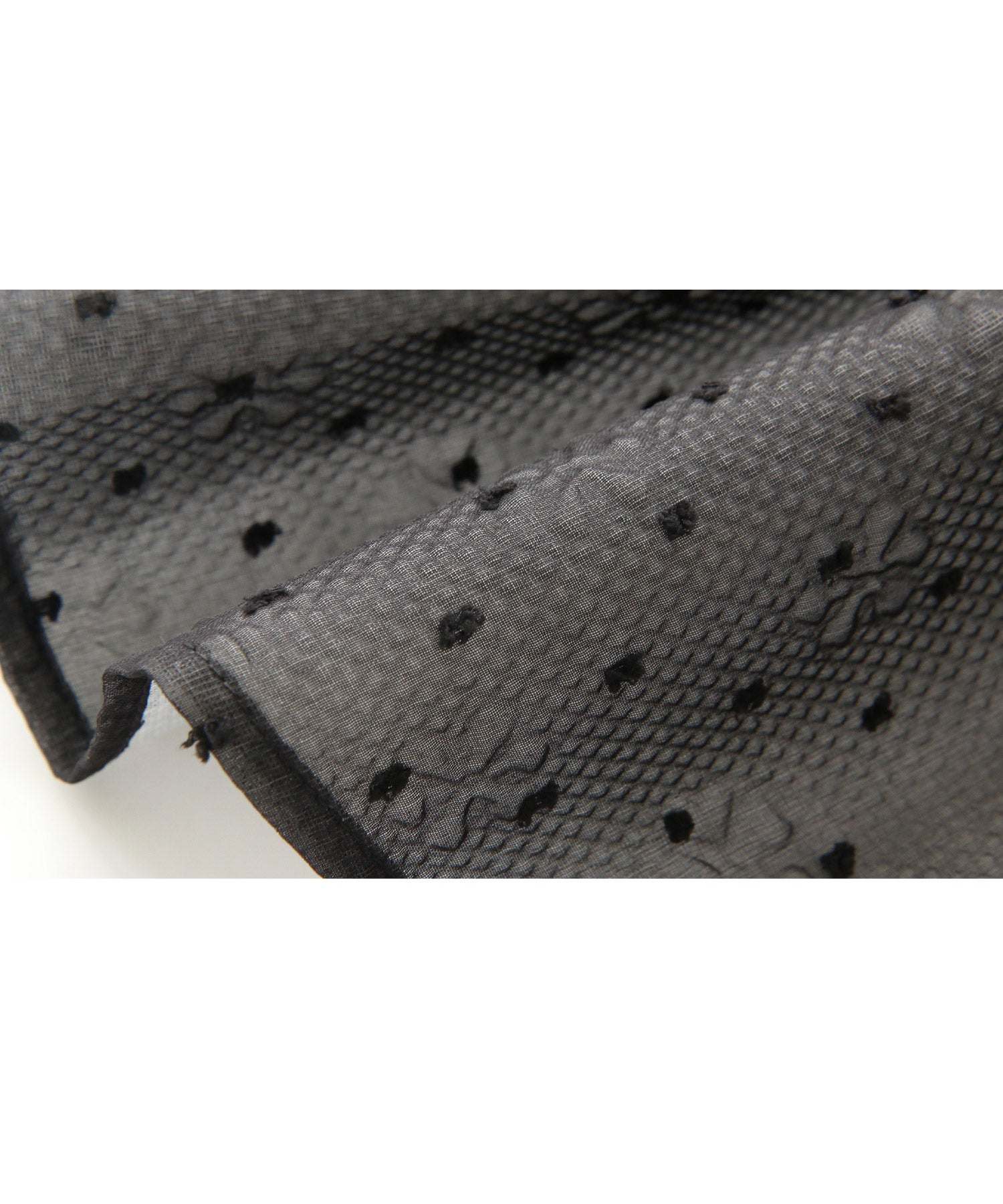 ルイルエブティック RUIRUE BOUTIQUE シアードットジャカードペプラムトップス＆パンツセットアップ （ブラック） ブラック