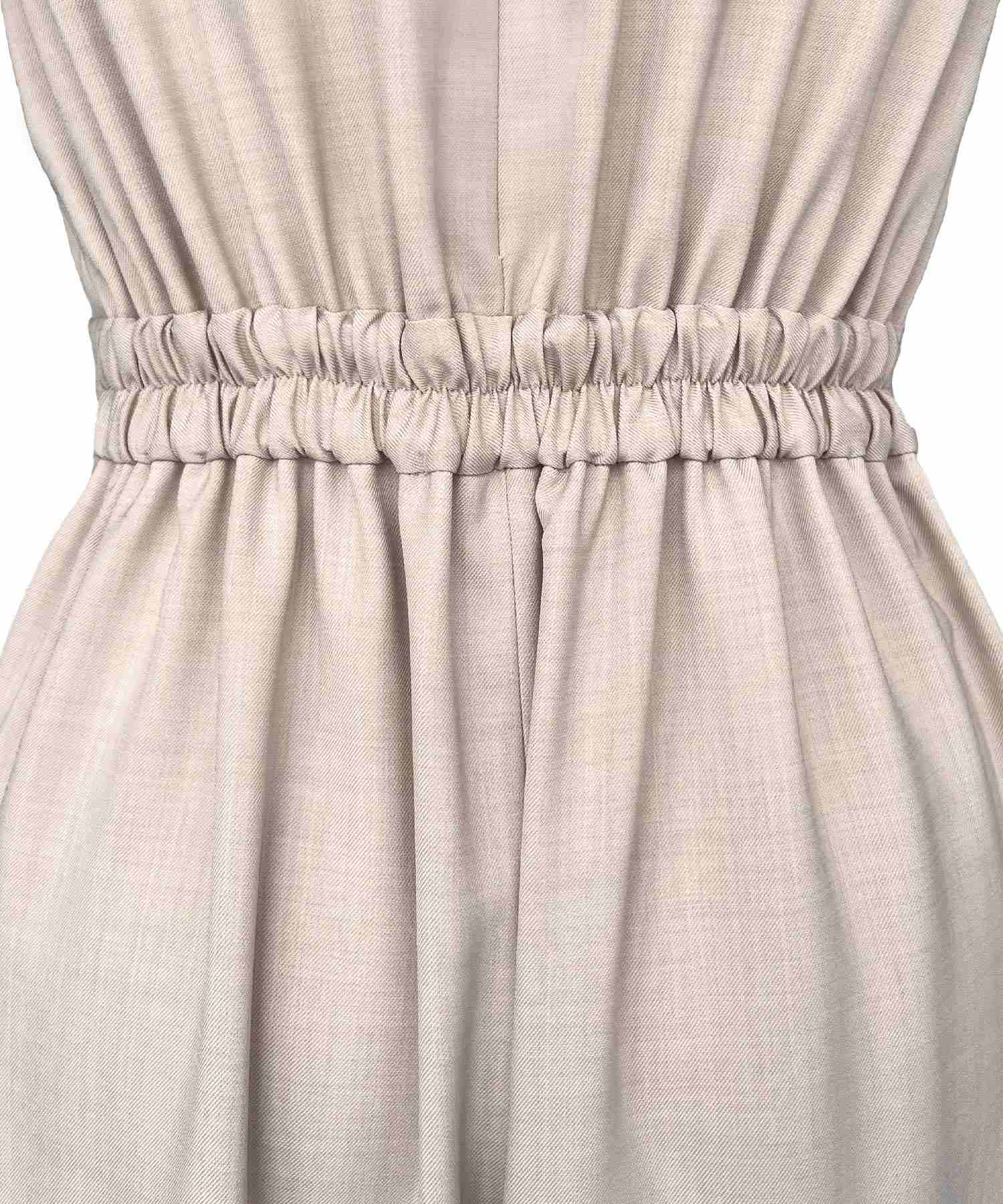 ルイルエブティック RUIRUE BOUTIQUE 洗える ｜ レース カーデ ＆ キーネック オールインワン セットアップ ｜ レディース おしゃれ きれいめ オフィスカジュアル 通勤服 夏コーデ パンツスーツ （ブラック） ブラック