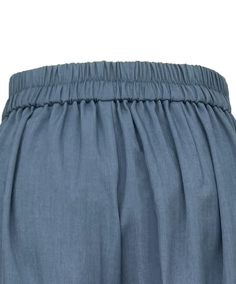 ルイルエブティック RUIRUE BOUTIQUE バックペプラムジレ＆テーパードパンツセットアップ （ブルー） ブルー