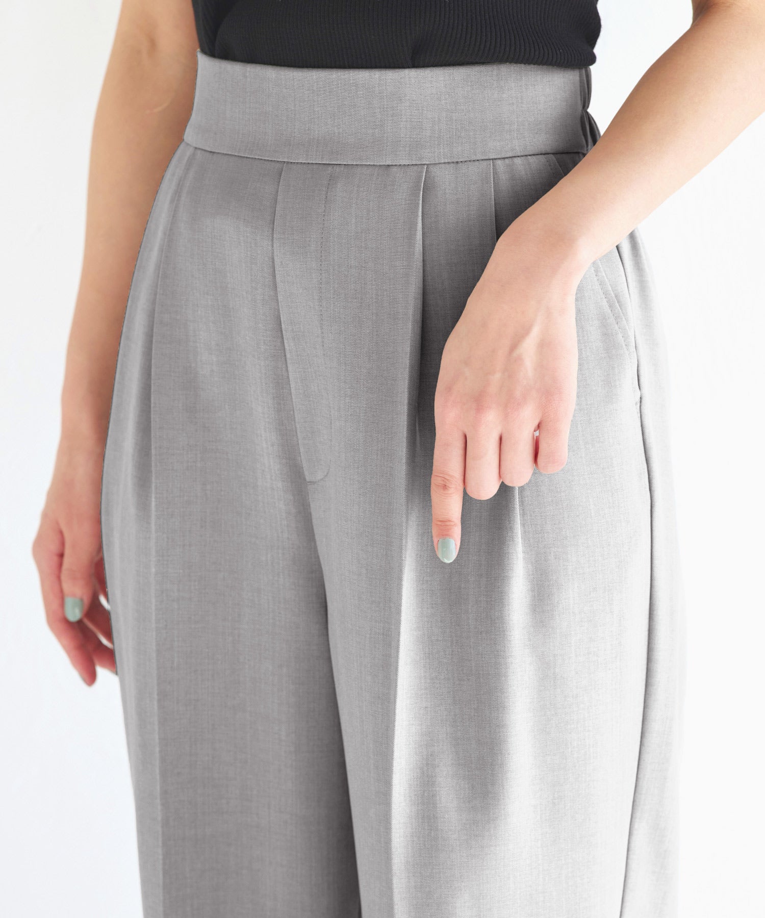ルイルエブティック RUIRUE BOUTIQUE 洗える ｜ フレンチシック パンツ セットアップ ｜ レディース おしゃれ きれいめ オフィスカジュアル 通勤服 夏コーデ ペプラム ジャケット ワイドパンツ （ブラック） ブラック