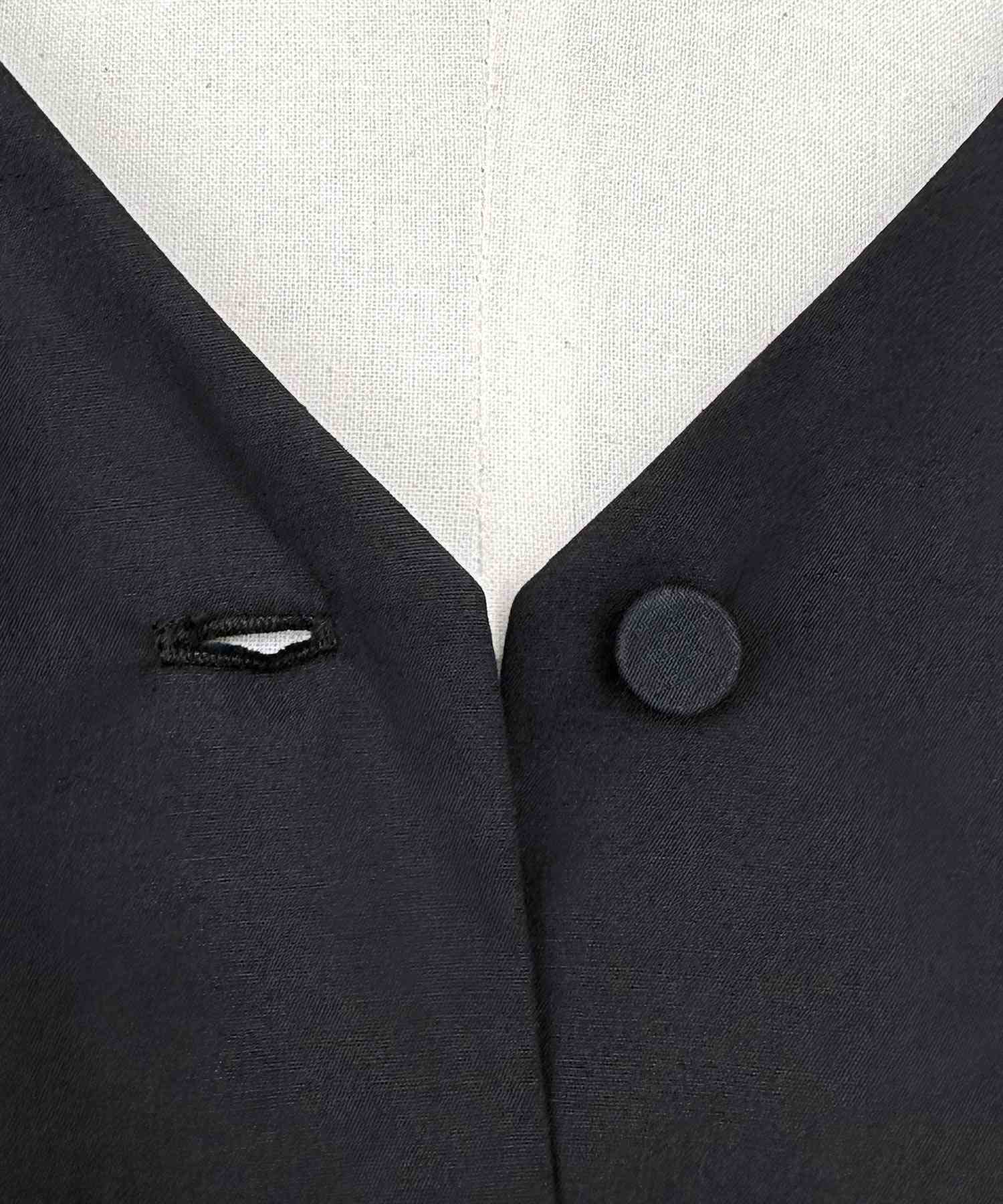 ルイルエブティック RUIRUE BOUTIQUE ビスチェ風バイカラーシャツワンピース （ブラック×グレー） ブラック×グレー