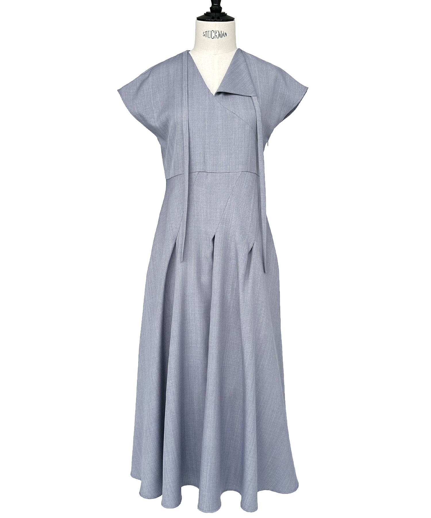 ルイルエブティック RUIRUE BOUTIQUE 【洗える】アシメタック フレアロングワンピース （ブラック） ブラック