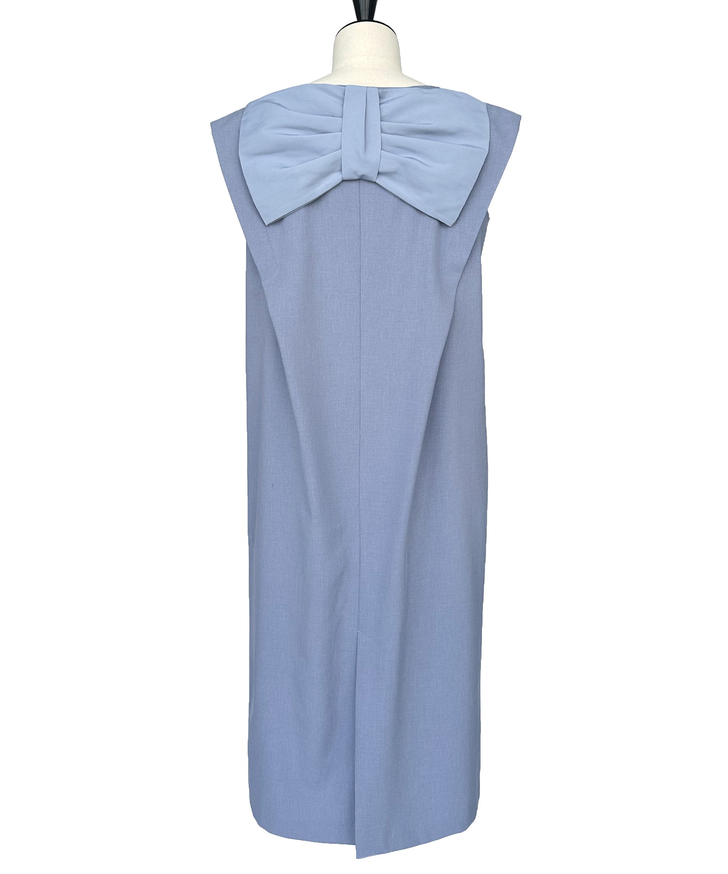 ルイルエブティック RUIRUE BOUTIQUE バックリボンコクーンワンピ （ブルーグレー） ブルーグレー