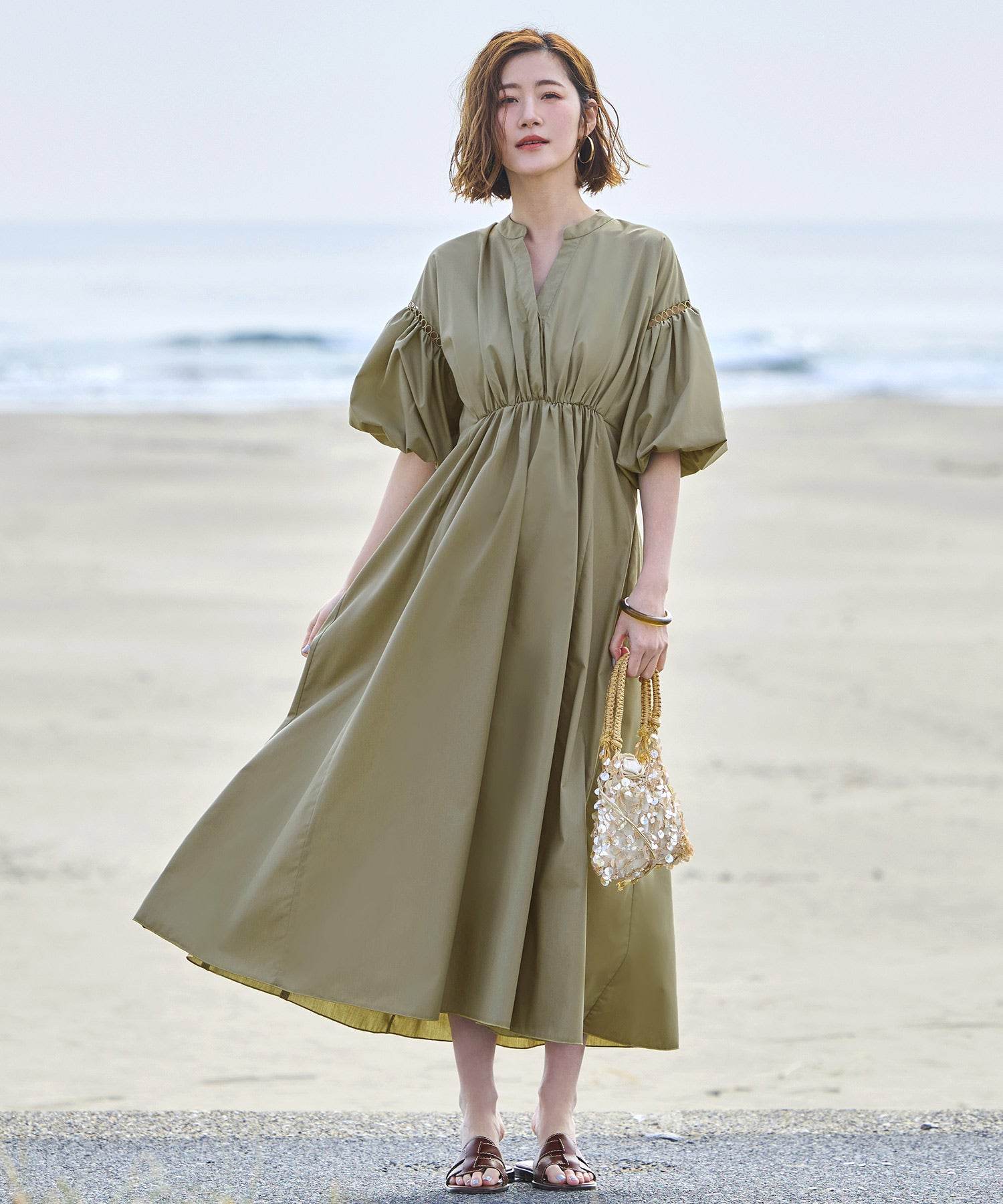 ルイルエブティック RUIRUE BOUTIQUE CU1547 （ライトグレーカーキ） ライトグレーカーキ