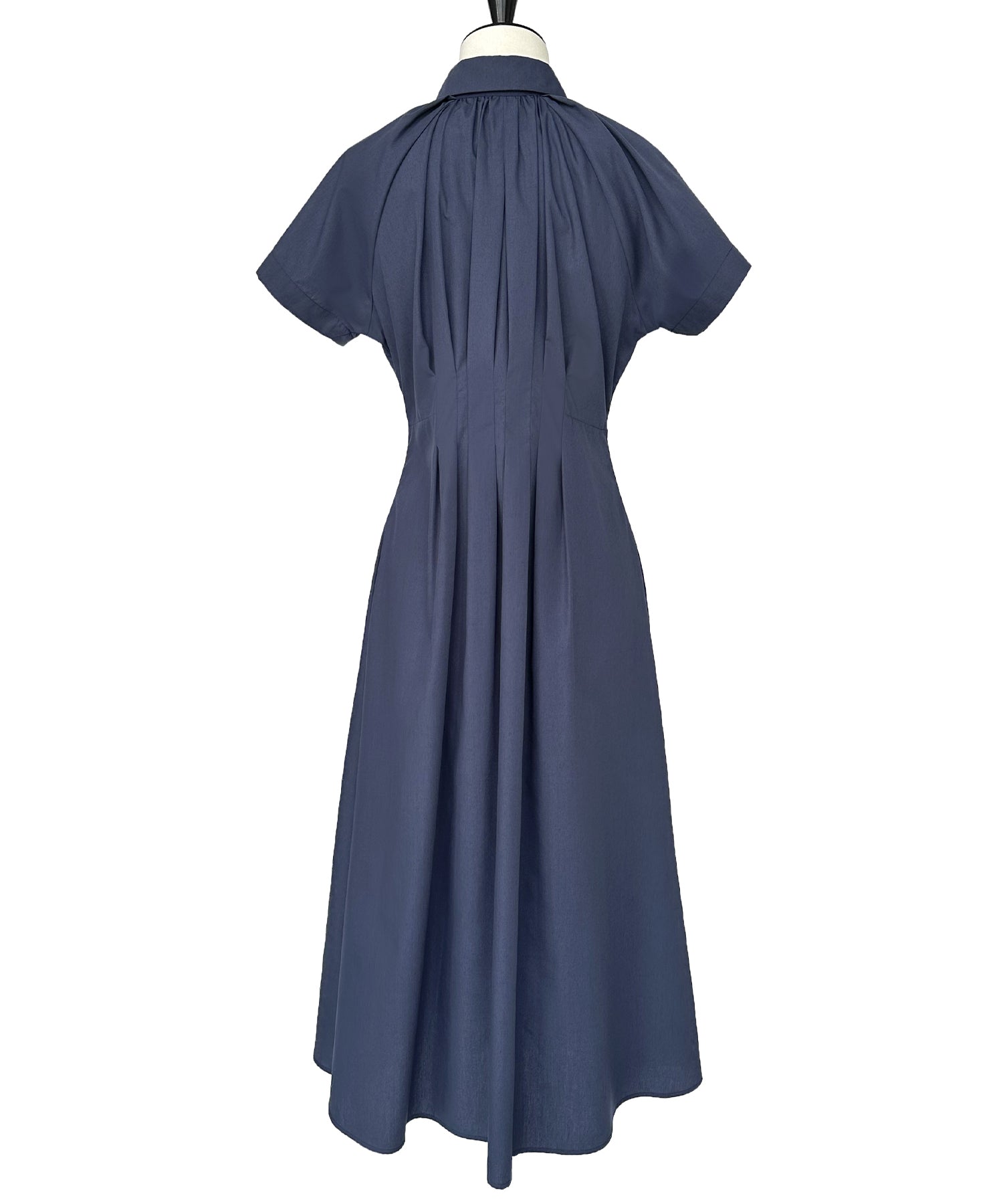 ルイルエブティック RUIRUE BOUTIQUE 洗える ｜ タック ＆ フレア ロング シャツワンピース ｜ レディース おしゃれ きれいめ オフィスカジュアル 通勤服 休日コーデ シャツワンピ ワンピース （グレージュ） グレージュ