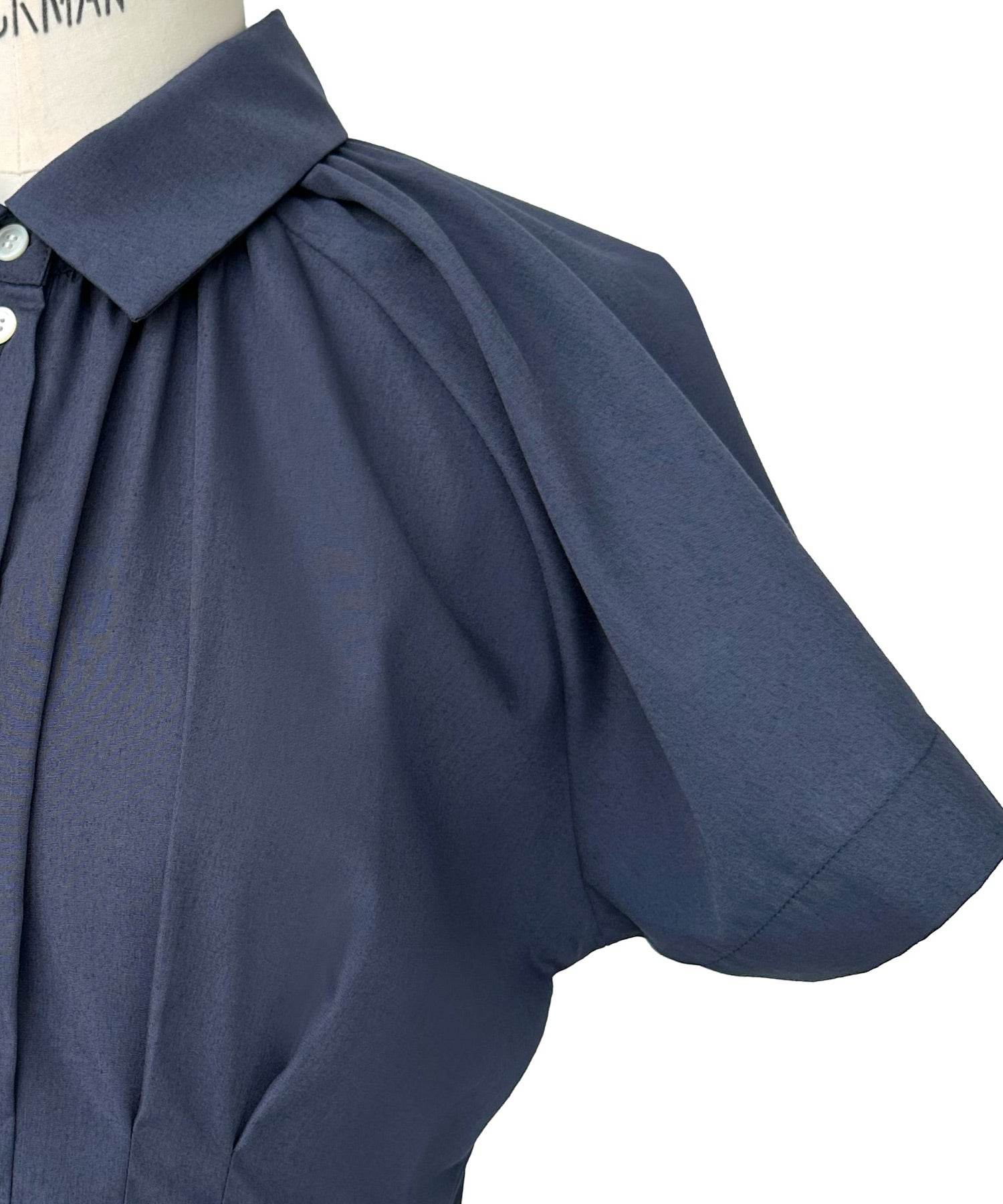 ルイルエブティック RUIRUE BOUTIQUE 洗える ｜ タック ＆ フレア ロング シャツワンピース ｜ レディース おしゃれ きれいめ オフィスカジュアル 通勤服 休日コーデ シャツワンピ ワンピース （グレージュ） グレージュ