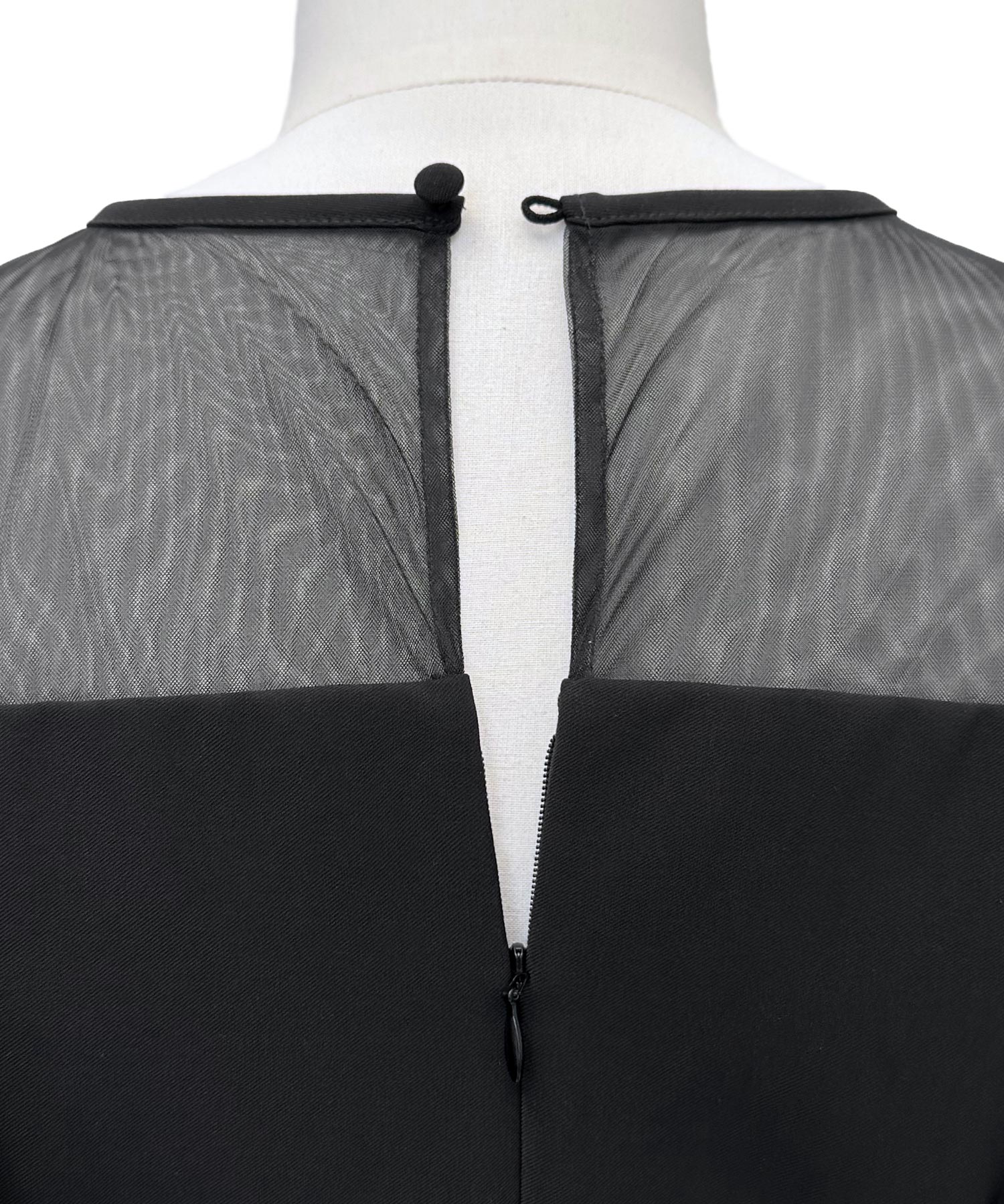 ルイルエブティック RUIRUE BOUTIQUE オケージョンドレス 結婚式 ストレッチ ｜ ボリューム フリルスリーブ タイトワンピース ドレス ｜ 二次会 披露宴 美脚 ワンピース オケージョン お呼ばれ パーティードレス （ブラック×ベージュ） ブラック×ベージュ