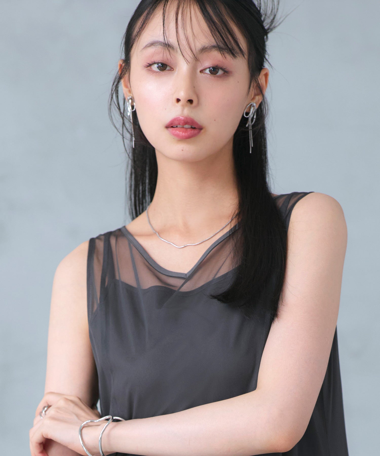 ルイルエブティック RUIRUE BOUTIQUE オケージョンドレス 結婚式 ストレッチ ｜ ジャケット ＆ チュール フリル ワンピース セット ｜ 二次会 披露宴 美脚 ワンピース オケージョン お呼ばれ パーティードレス （チャコール） チャコール