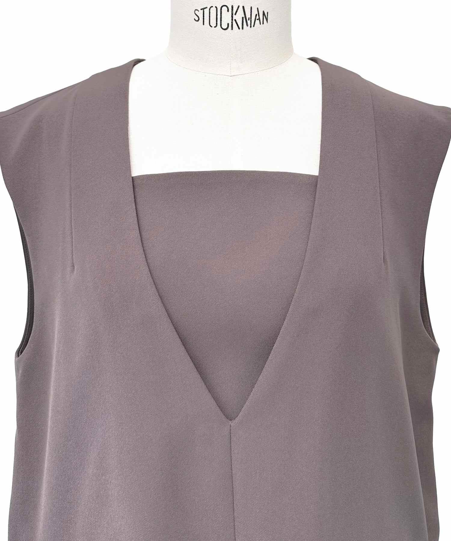 ルイルエブティック RUIRUE BOUTIQUE オケージョンドレス 結婚式 ｜ ベスト ＆ ビスチェ ＆ スリットパンツ 3ピース セット ｜ パンツドレス パンツスーツ 美脚効果 二次会 披露宴 お呼ばれ パーティードレス （モカ） モカ