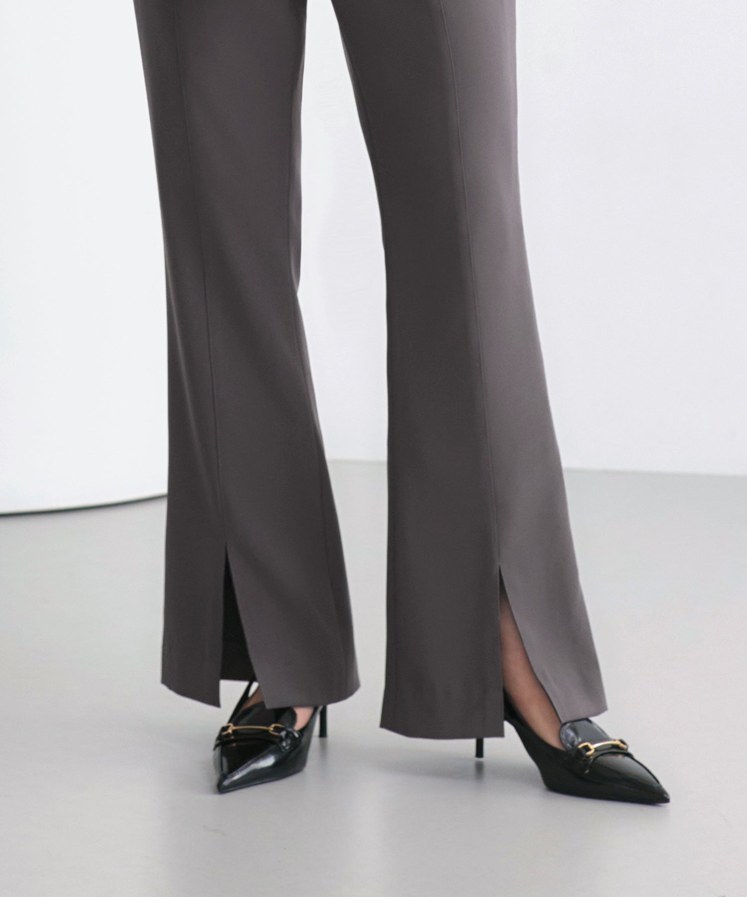 ルイルエブティック RUIRUE BOUTIQUE オケージョンドレス 結婚式 ｜ ベスト ＆ ビスチェ ＆ スリットパンツ 3ピース セット ｜ パンツドレス パンツスーツ 美脚効果 二次会 披露宴 お呼ばれ パーティードレス （モカ） モカ