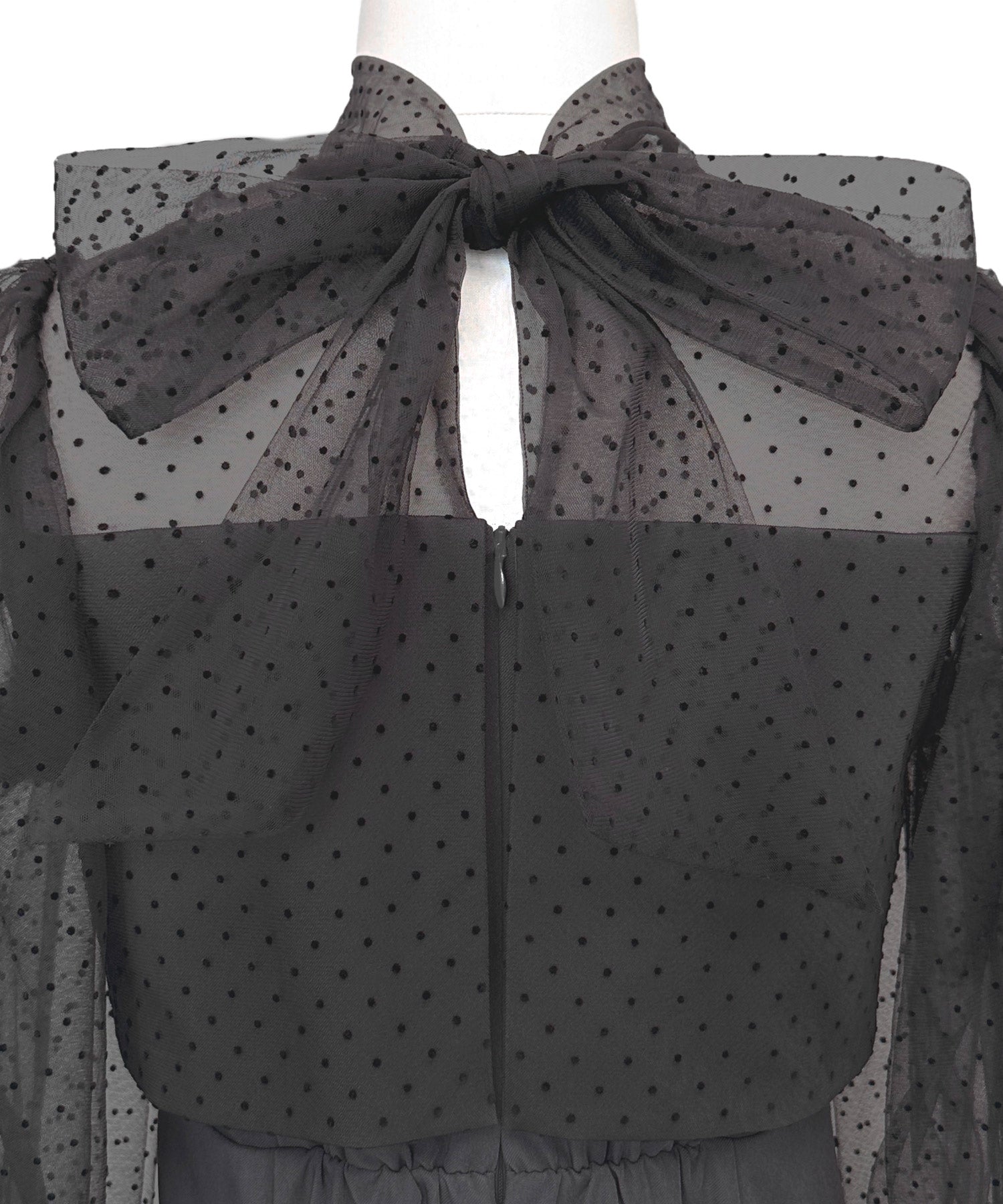 ルイルエブティック RUIRUE BOUTIQUE オケージョンドレス 結婚式 ストレッチ ｜ シアー ドット Iライン ワンピース ドレス ｜ 二次会 披露宴 美脚 オケージョンワンピース お呼ばれ パーティードレス （ブラック×ブラウン） ブラック×ブラウン