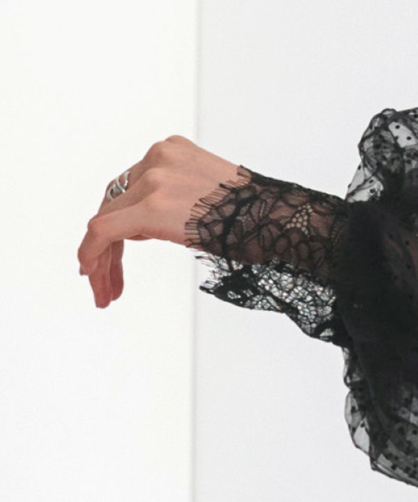 ルイルエブティック RUIRUE BOUTIQUE オケージョンドレス 結婚式 ストレッチ ｜ シアー ドット Iライン ワンピース ドレス ｜ 二次会 披露宴 美脚 オケージョンワンピース お呼ばれ パーティードレス （ブラック×ブラウン） ブラック×ブラウン