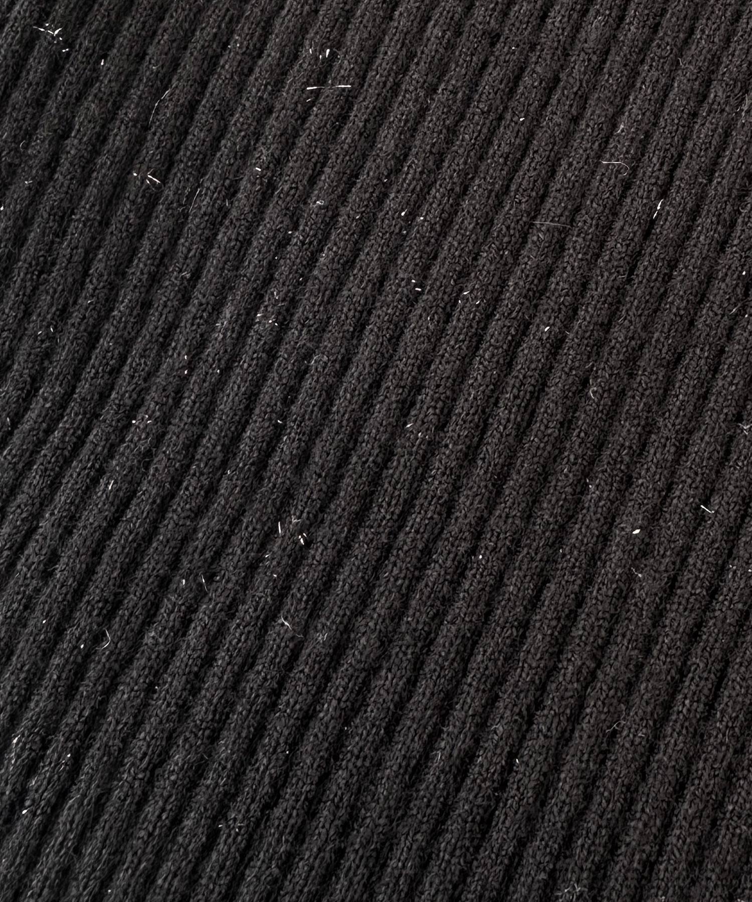 ルイルエブティック RUIRUE BOUTIQUE 洗える ストレッチ ｜ 袖口 ニット フリル ＆ パール RIB ニット ｜ 長袖 リブニット セーター ニットトップス （オフホワイト） オフホワイト