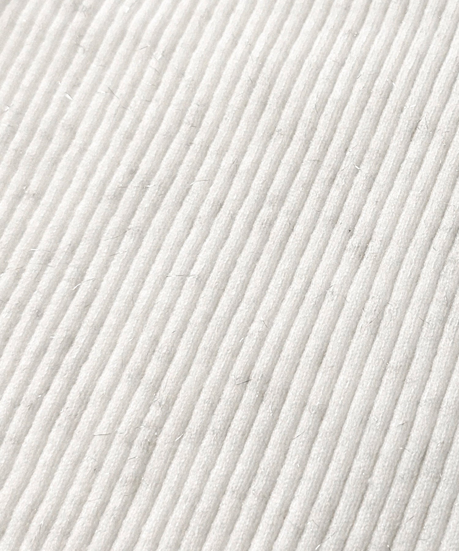 ルイルエブティック RUIRUE BOUTIQUE 洗える ストレッチ ｜ 袖口 ニット フリル ＆ パール RIB ニット ｜ 長袖 リブニット セーター ニットトップス （オフホワイト） オフホワイト