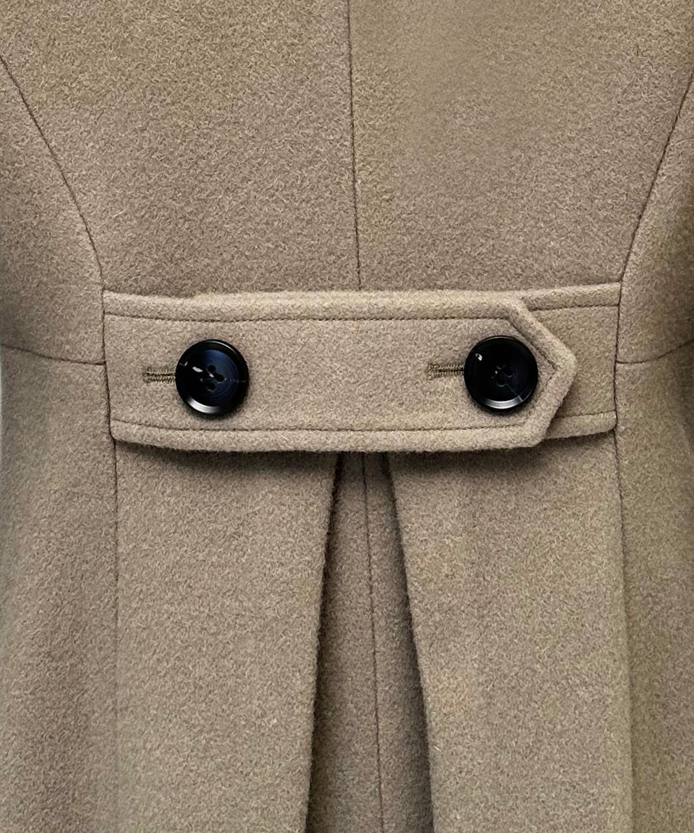 ルイルエブティック RUIRUE BOUTIQUE 【日本生地】フレア チェスターコート ｜ アウター / ウールコート / 尾州ウール コート （ブラック） ブラック