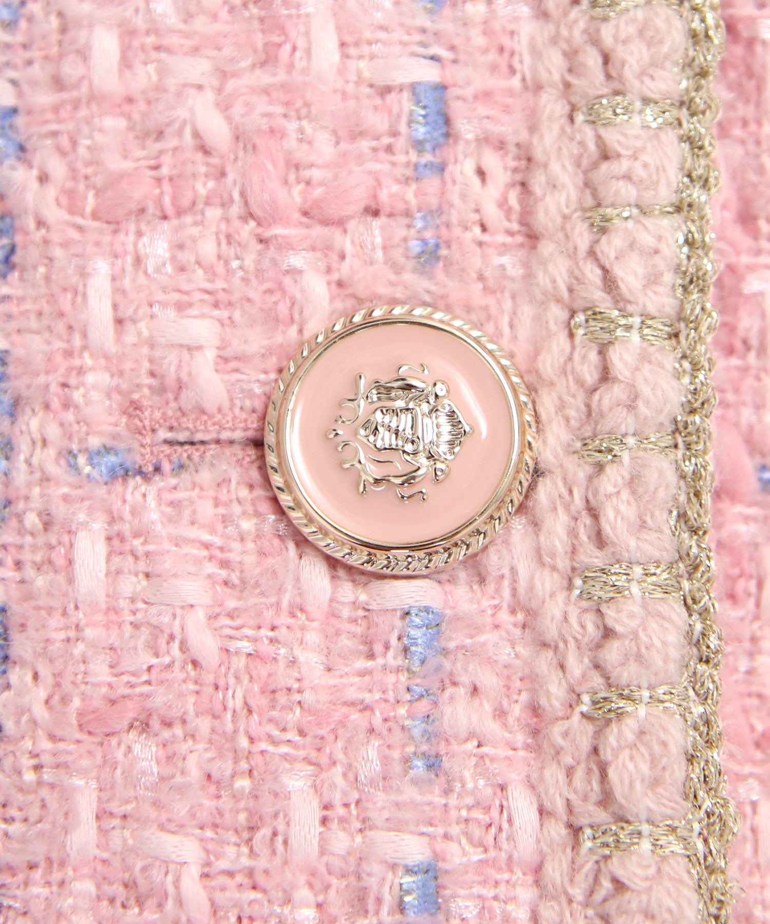 ルイルエブティック RUIRUE BOUTIQUE ファンシー ウール ツイード ノーカラー ジャケット ｜ アウター / ウールコート / コート / ツイードジャケット / ノーカラーコート （ブラック） ブラック