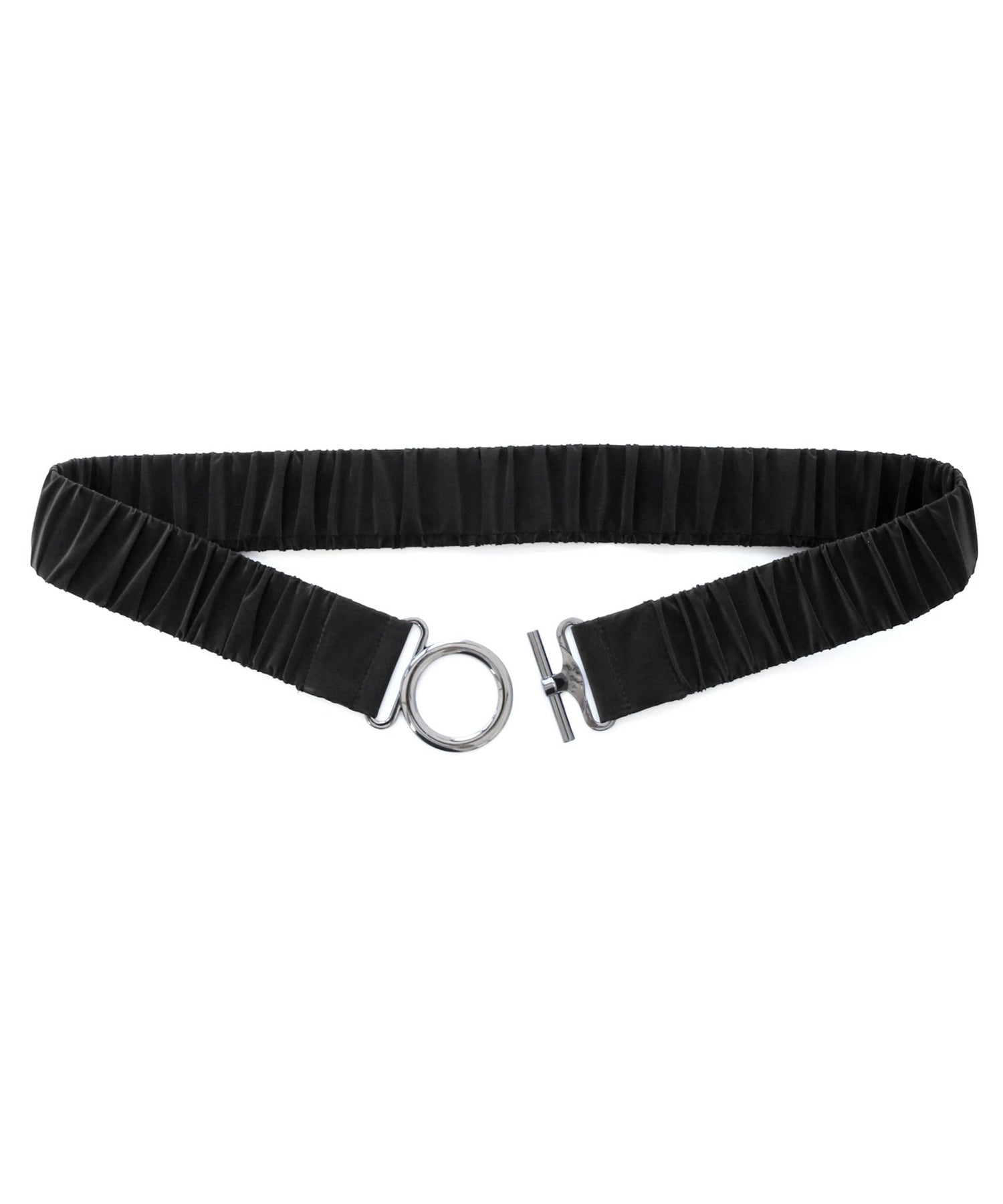 ルイルエブティック RUIRUE BOUTIQUE グロスタフタ×ダウン ｜ 洗える ｜ フーディー ダウンコート ( 共生地 ゴムベルト 付き ) ｜ アウター / コート / ショートダウン （ブラック） ブラック