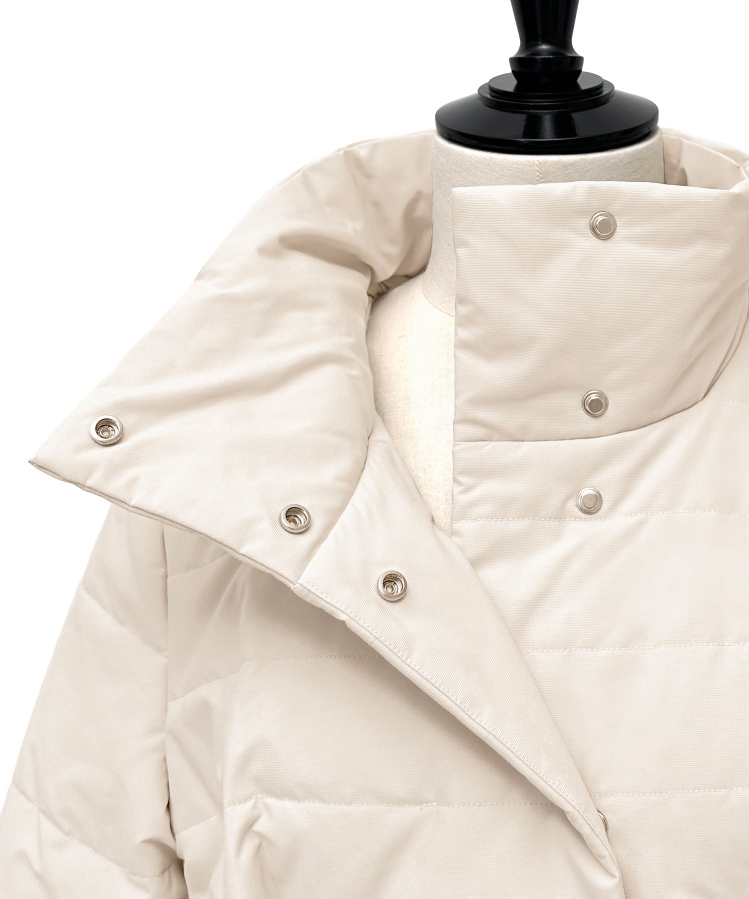 ルイルエブティック RUIRUE BOUTIQUE 洗える ｜ グログラン エレガンス キルトコート ｜ アウター / キルティングコート / ロングコート / エコダウン（エクリュ） エクリュ