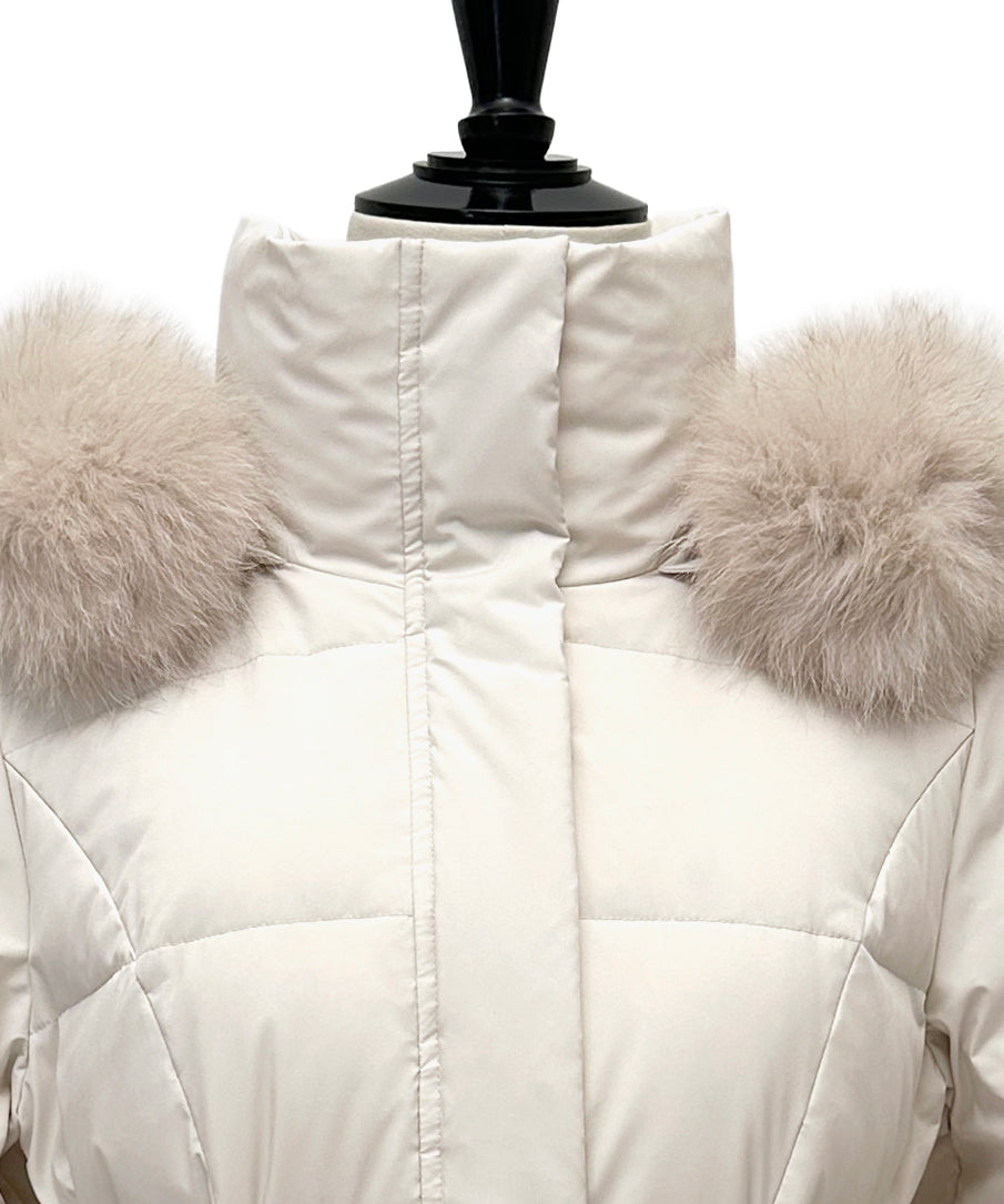 ルイルエブティック RUIRUE BOUTIQUE 洗える / 撥水加工 / 静電気防止 ｜ スタイルアップ ダウンコート ｜ アウター  / ロングダウン  / ロングコート （エクリュ） エクリュ