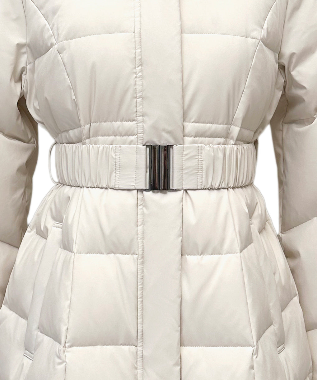 ルイルエブティック RUIRUE BOUTIQUE 洗える / 撥水加工 / 静電気防止 ｜ スタイルアップ ダウンコート ｜ アウター  / ロングダウン  / ロングコート （エクリュ） エクリュ